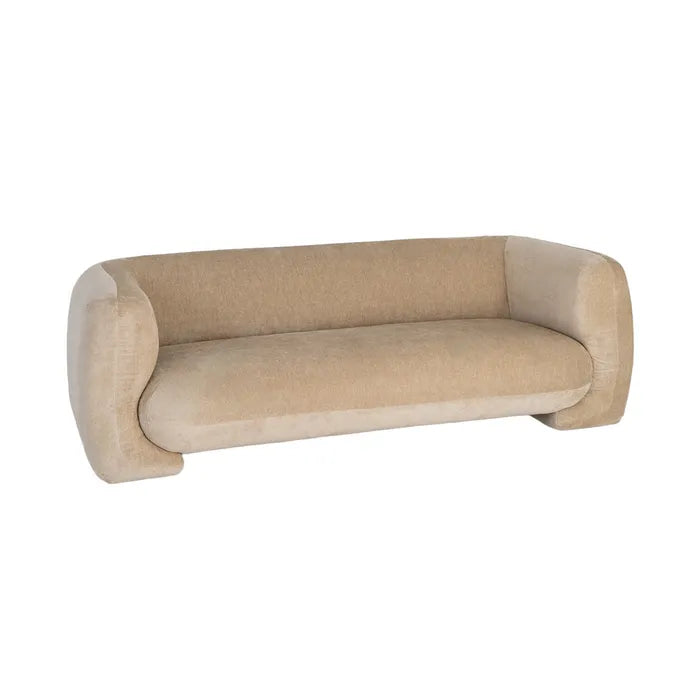 Canapea 3 Locuri Ixia, Material Textil, Stil Modern, 226 x 94 x 73 cm (Variante: Bej / Taupe / Somon)