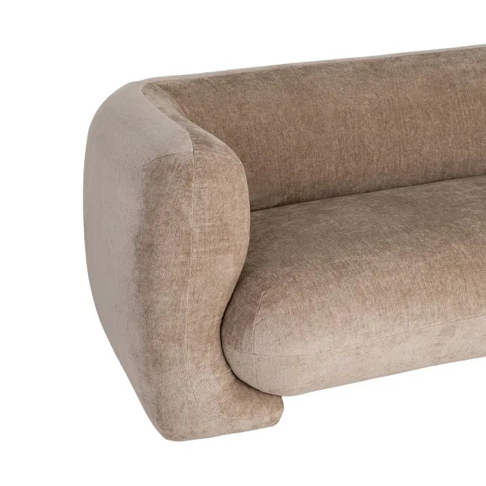 Canapea 3 Locuri Ixia, Material Textil, Stil Modern, 226 x 94 x 73 cm (Variante: Bej / Taupe / Somon)