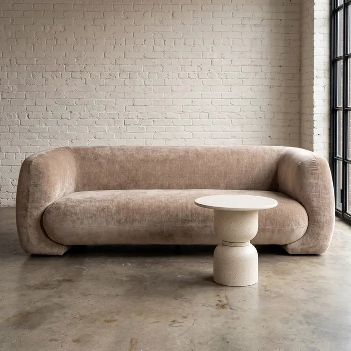 Canapea 3 Locuri Ixia, Material Textil, Stil Modern, 226 x 94 x 73 cm (Variante: Bej / Taupe / Somon)