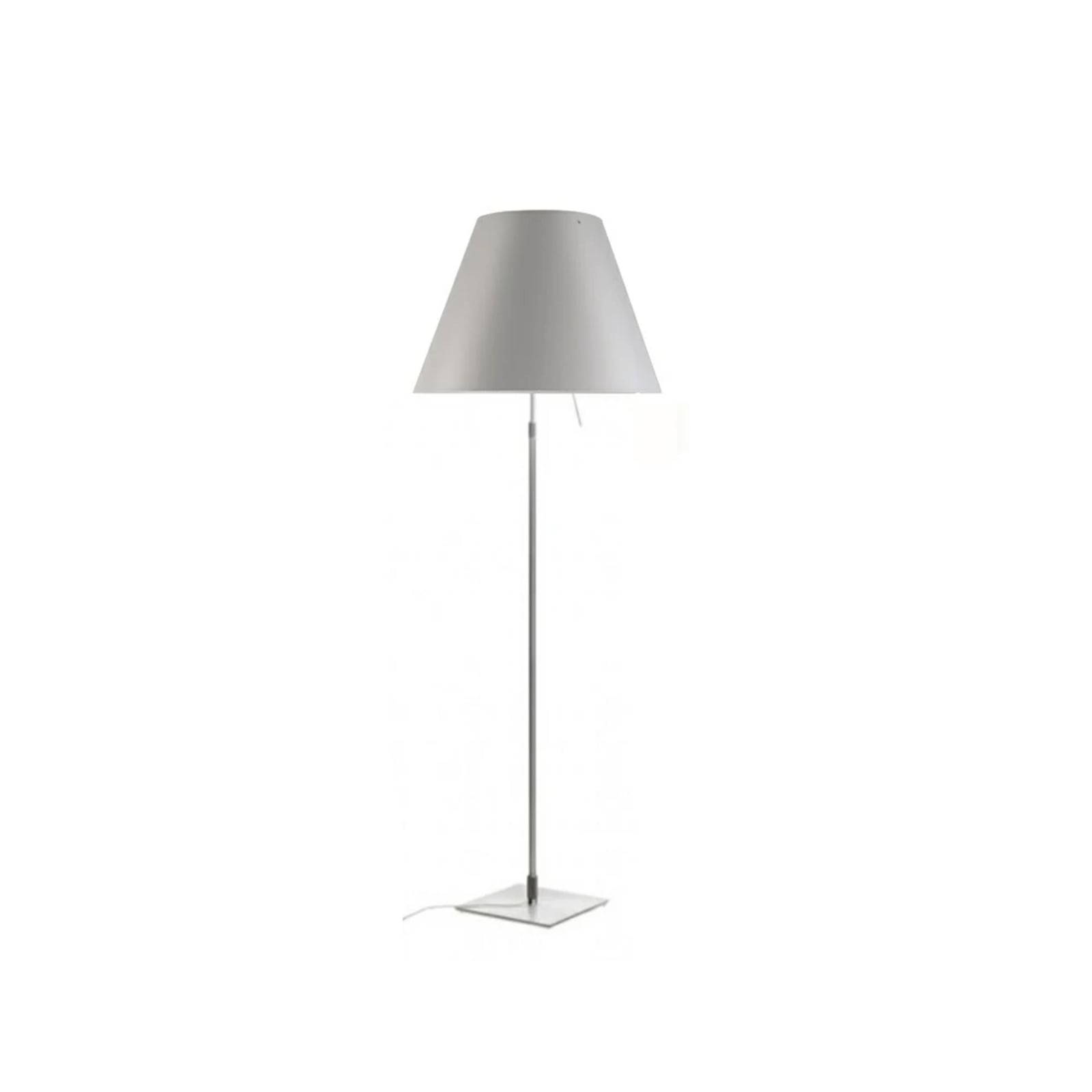 Luceplan lampadar Costanza | Reglabil aluminiu mistic alb