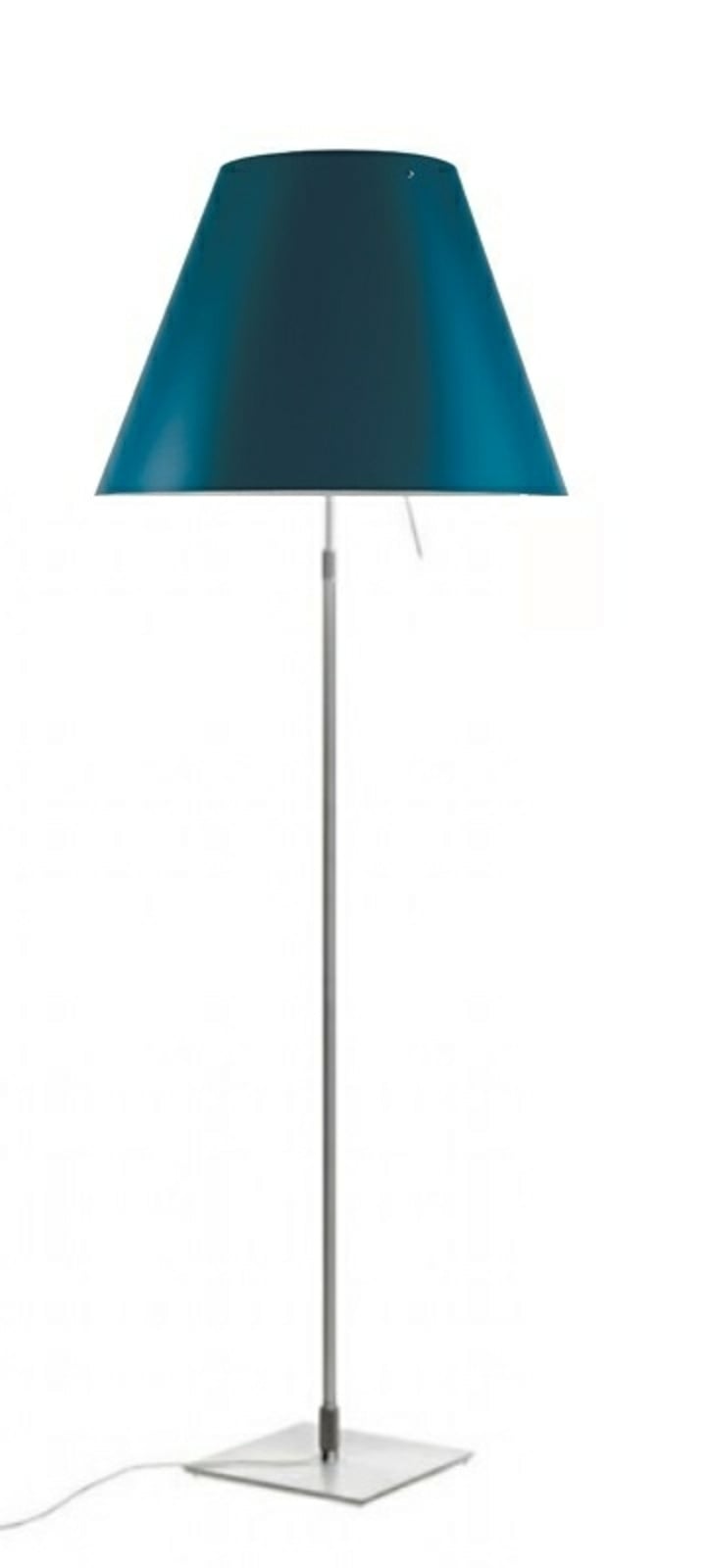 Luceplan lampadar Costanza | Aluminiu albastru petrol