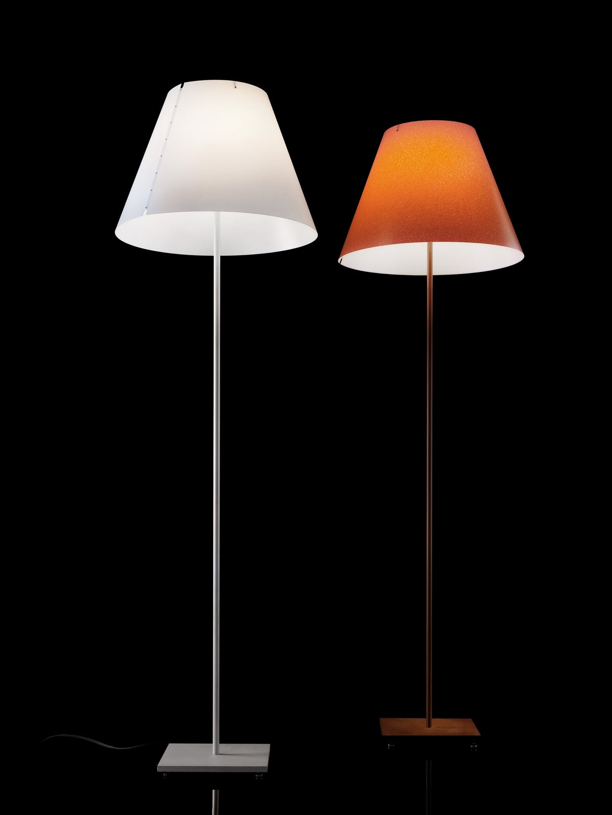 Luceplan lampă de exterior Grande Costanza | Standard picior aluminiu/rugină
