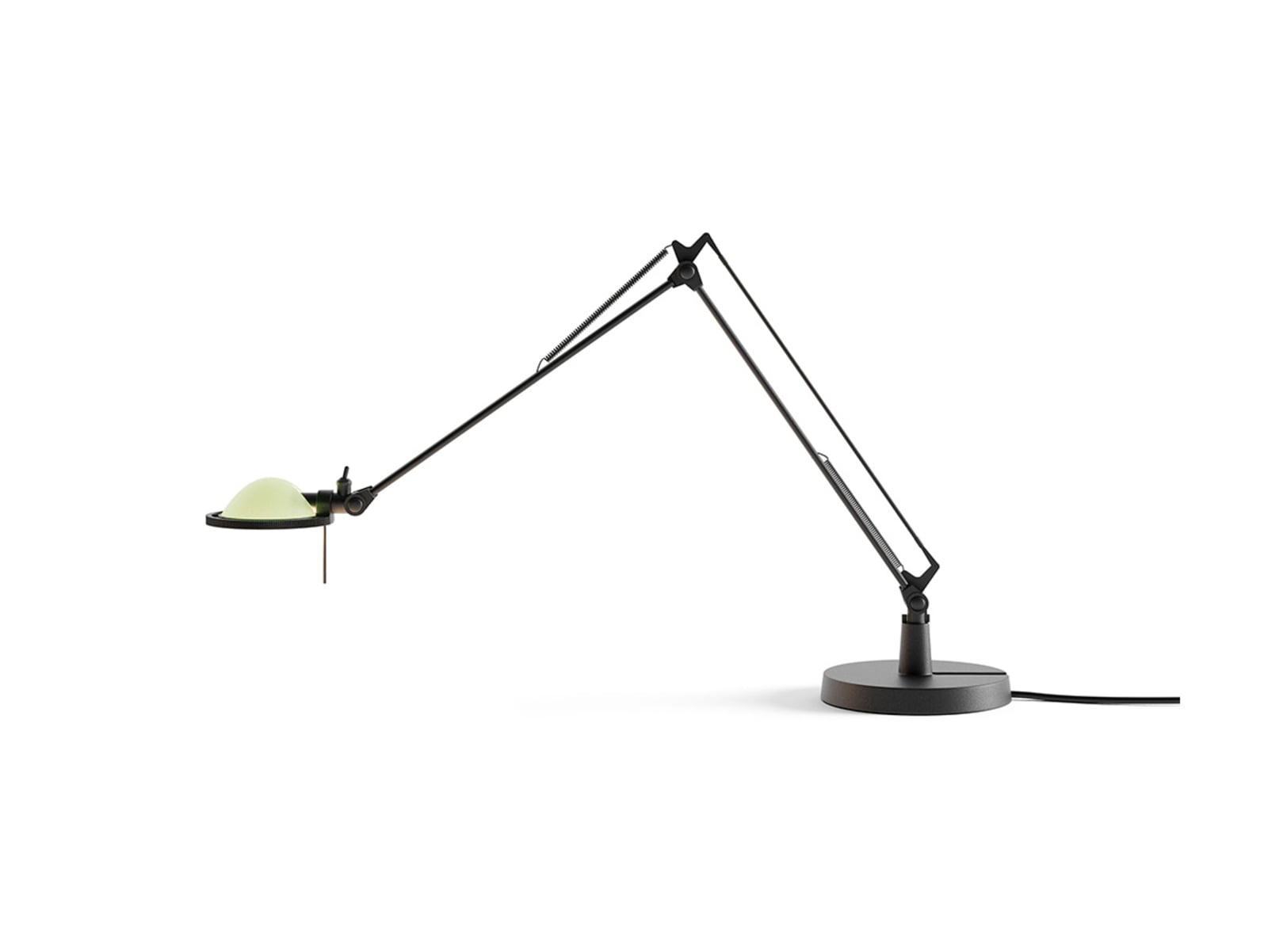 Luceplan veioză Berenice | Negru/verde salvie 45 | 45 cm