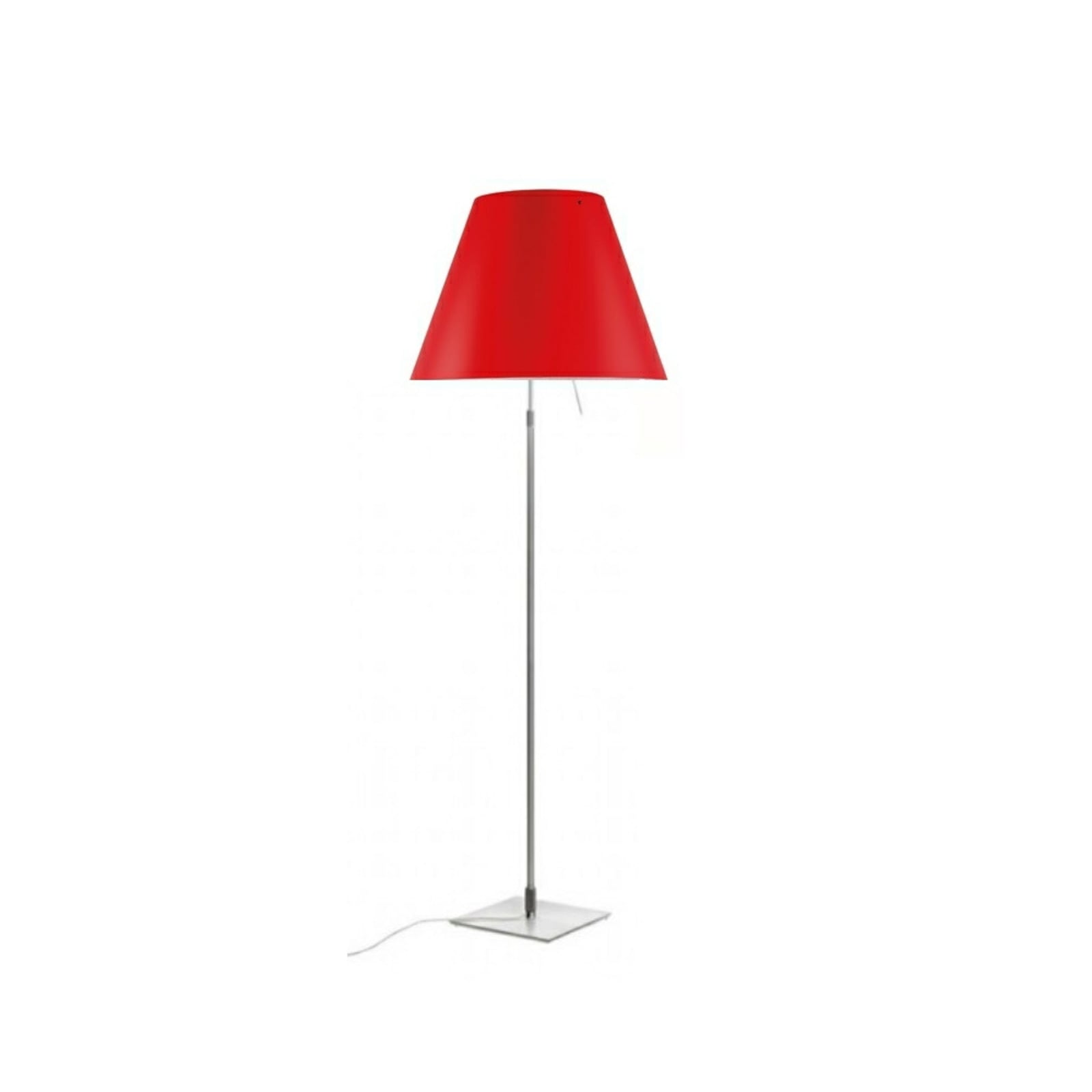 Luceplan lampadar Costanza | Aluminiu roșu