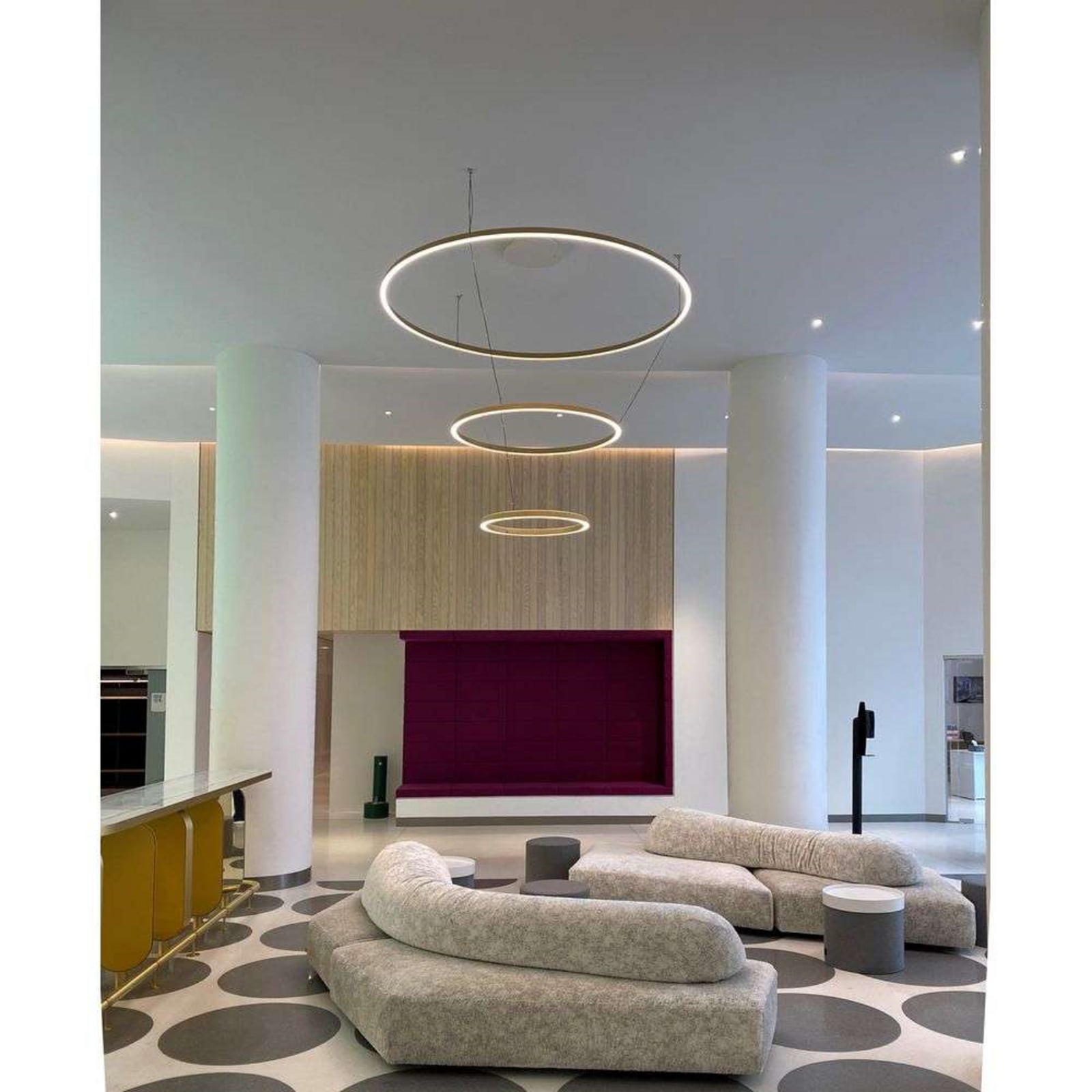 Luceplan lustră Compendium Circle | Led alamă | Ø 110 cm
