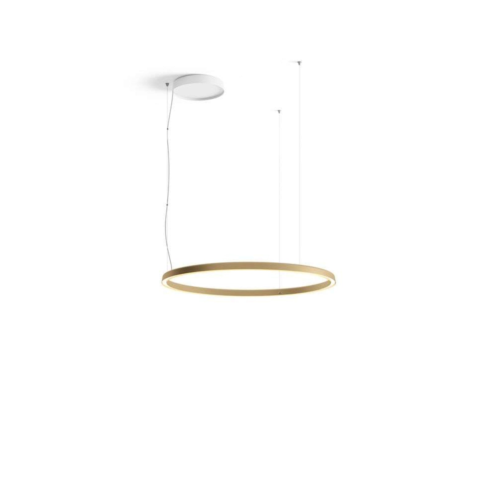 Luceplan lustră Compendium Circle | Led alamă | Ø 110 cm