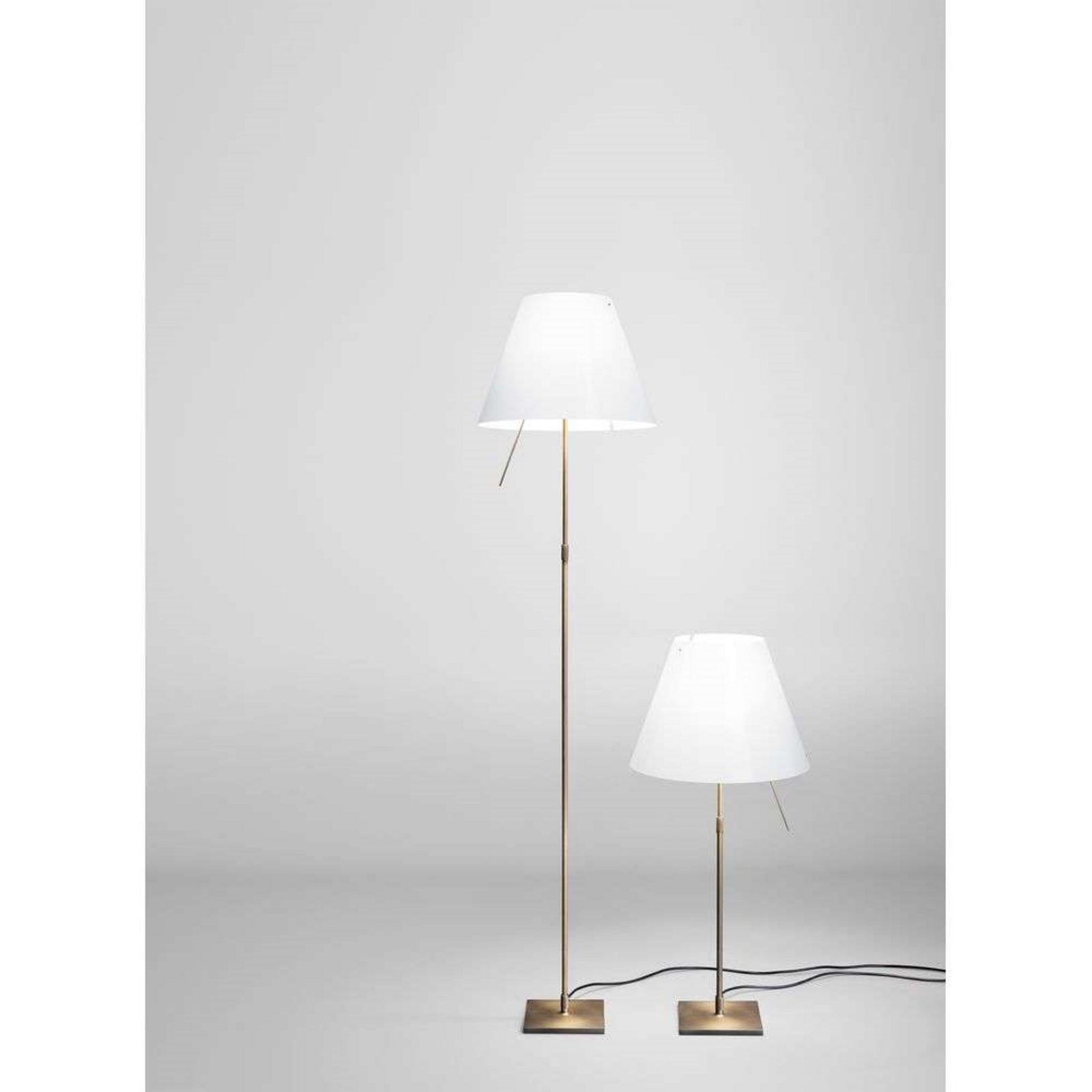 Luceplan lampadar Costanza | Aluminiu alamă