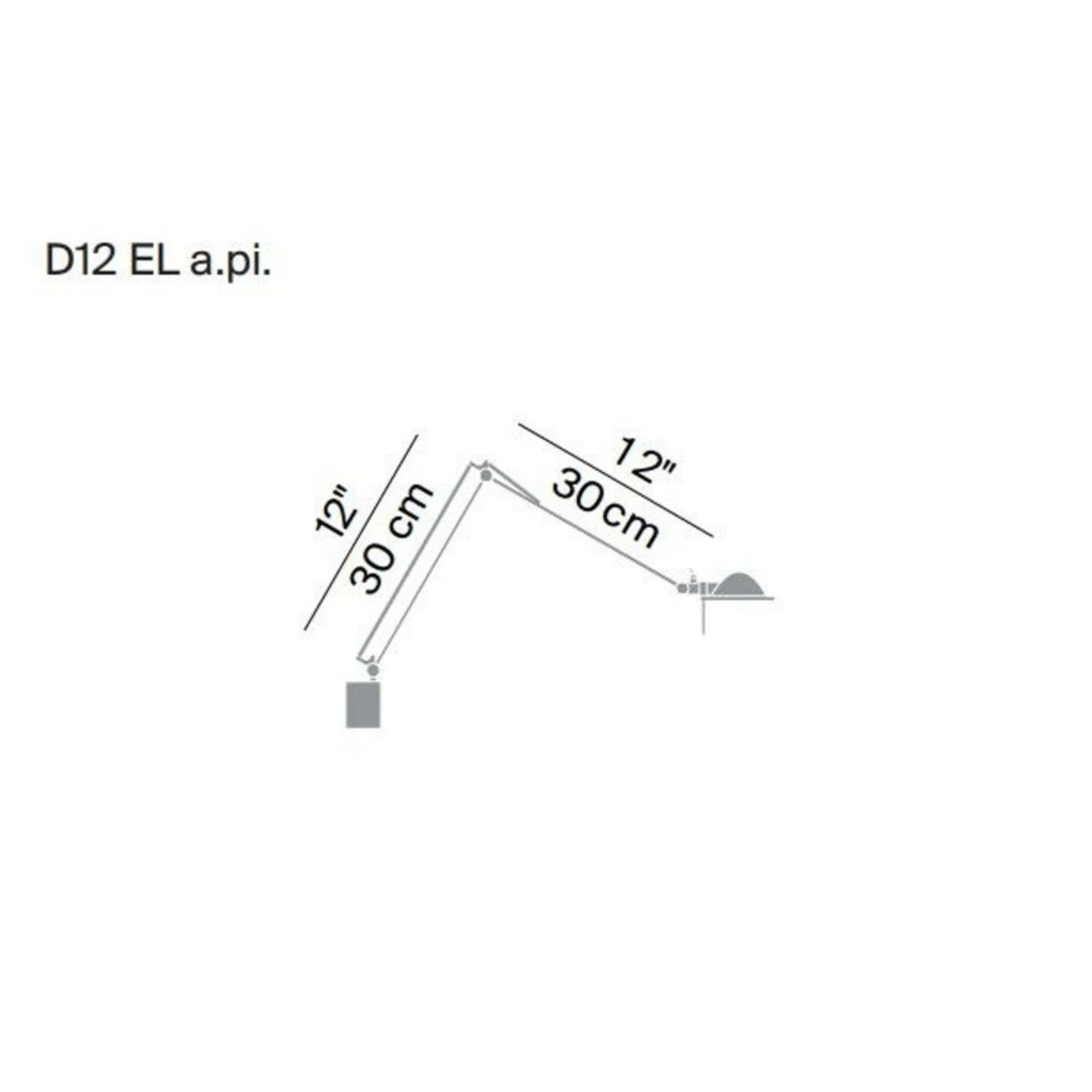 Luceplan aplică Berenice | Galben/negru | 30x30 cm