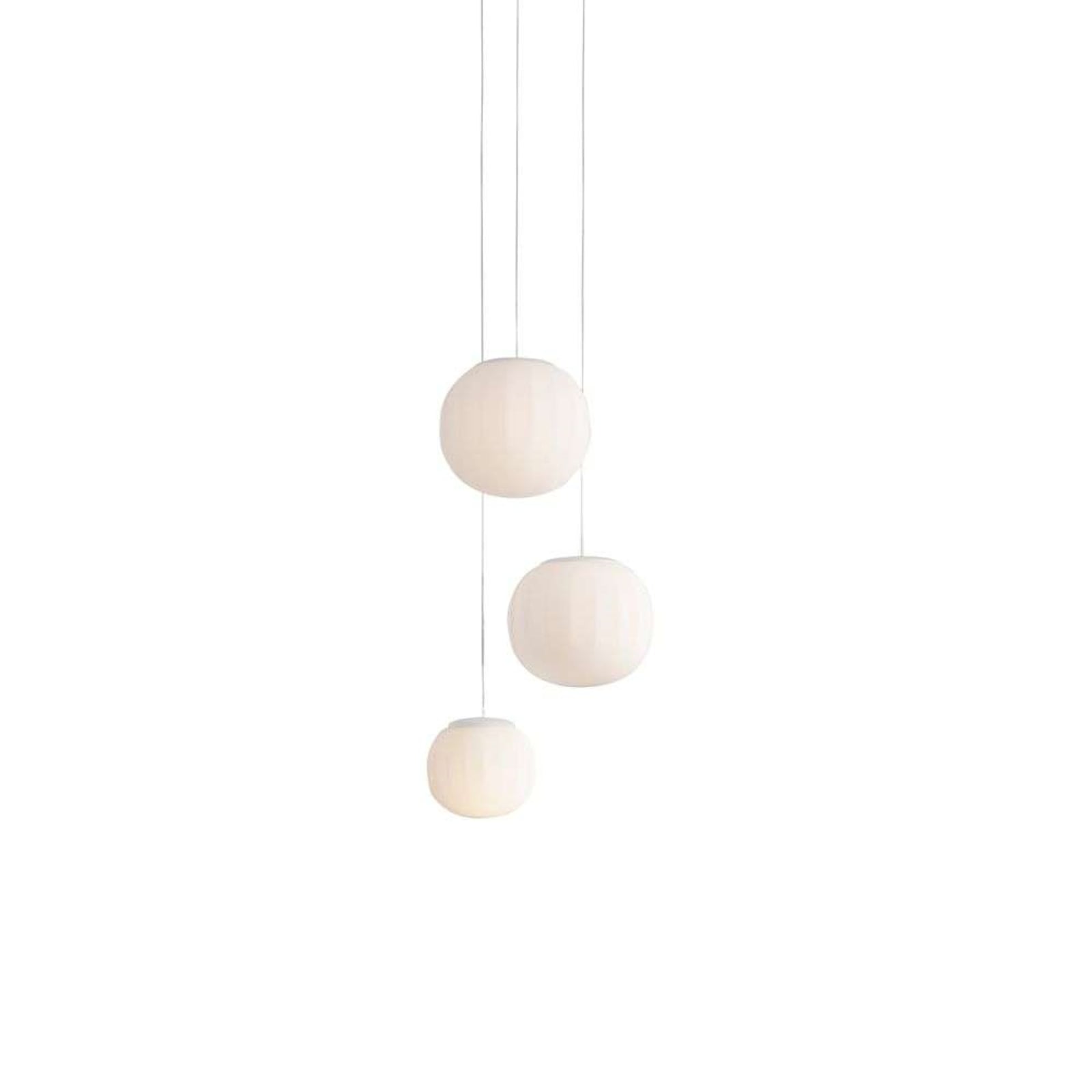 Luceplan lustră Lita | Alb | Ø 18 cm