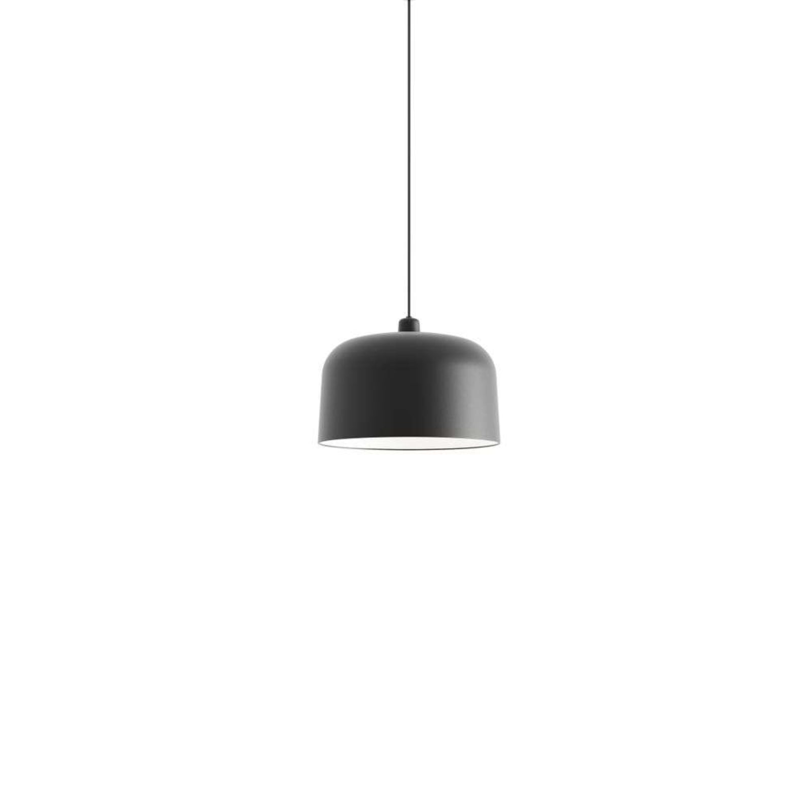 Luceplan lustră Zile | Mat negru | Ø 40 cm