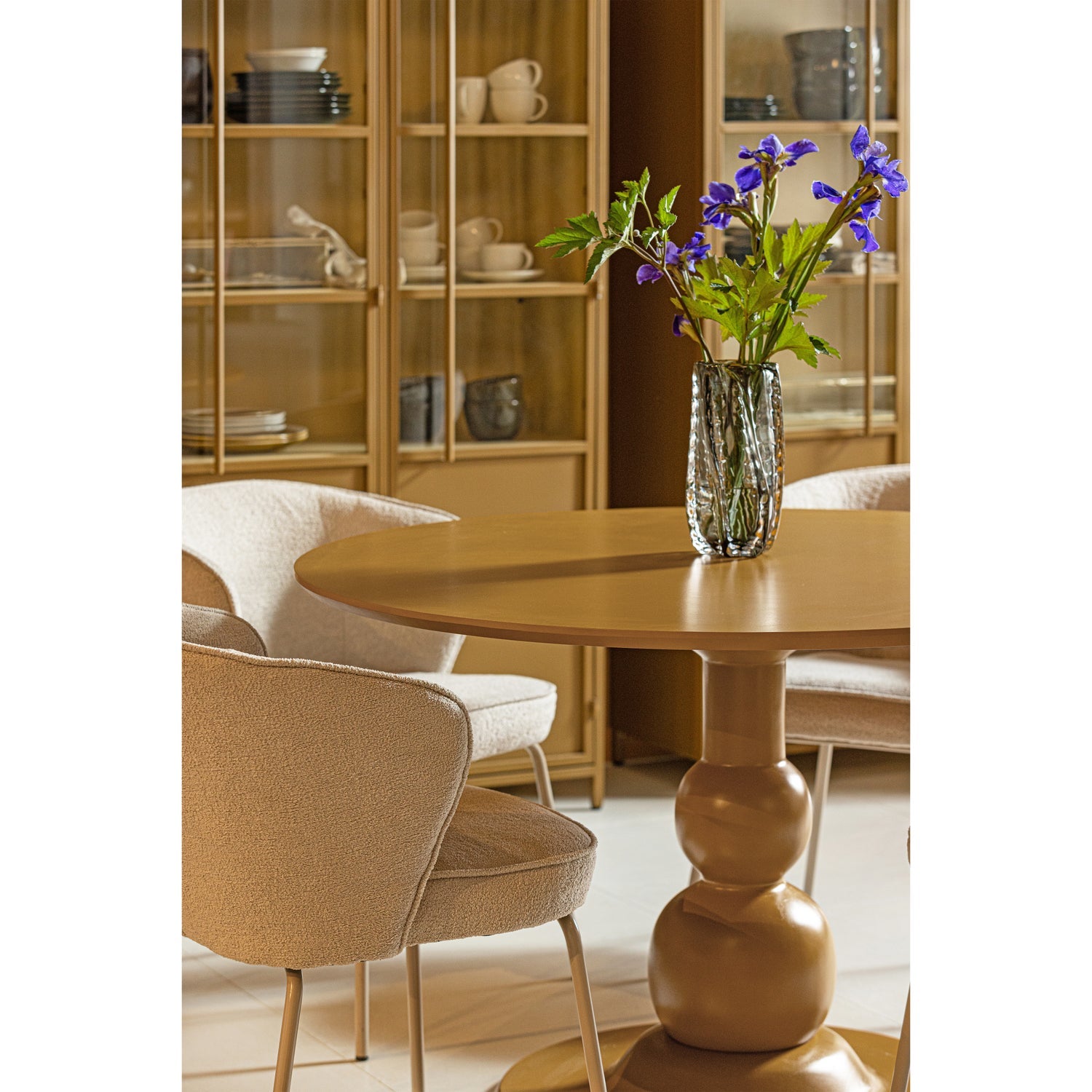 WOOOD scaun dining ADMIT | 100% Pes | Pebble | 78x60x58 cm