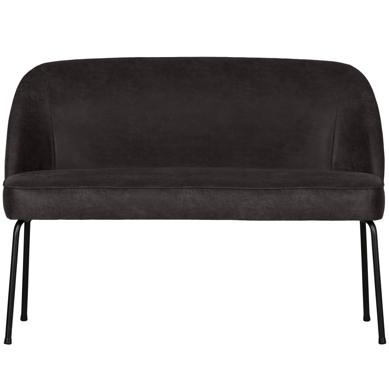 WOOOD banca dining VOGUE | Piele | Negru | 83x120x59 cm