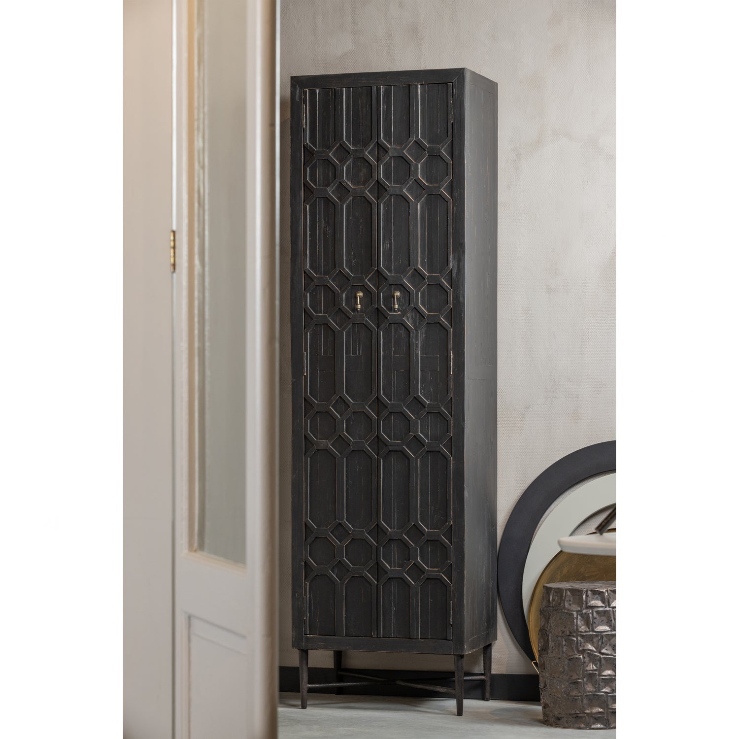 BEQUEST HIGH CABINET WOOD BLACK