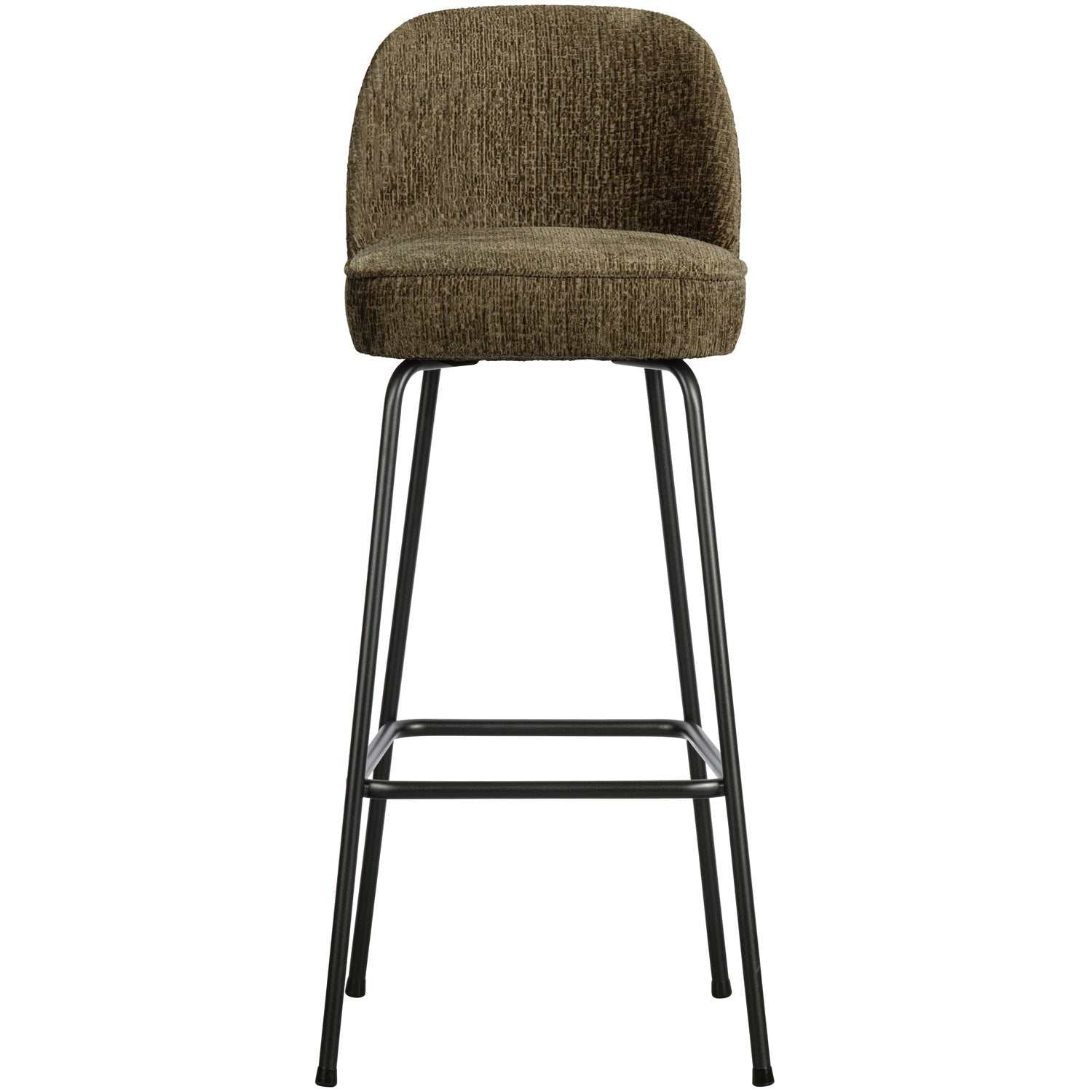 WOOOD scaun bar VOGUE BARSTOOL 80CM STRUCTURE VELVET BONSAI | 100% Pes | Bonsai | 103x50x55 cm