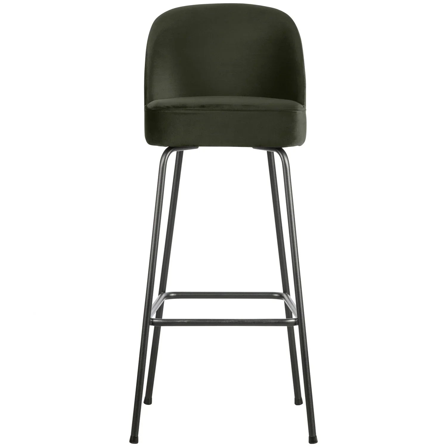 VOGUE BAR STOOL 80CM VELVET DARK GREEN
