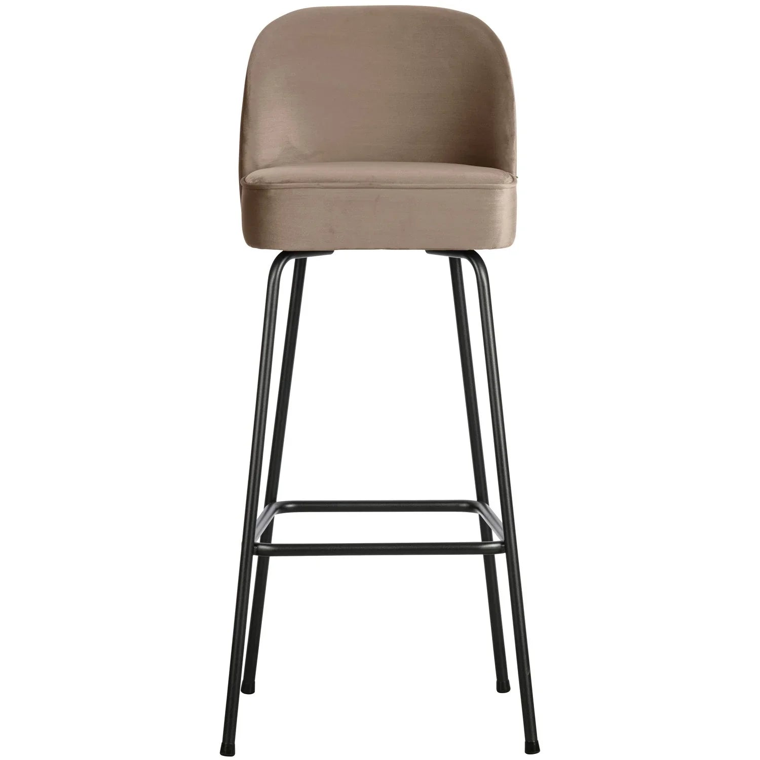 VOGUE BAR STOOL 80CM VELVET KHAKI