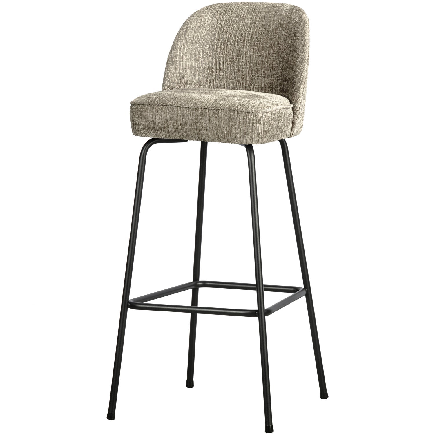 WOOOD scaun bar VOGUE BARSTOOL 80CM STRUCTURE VELVET WHEATFIELD | 100% Pes | Wheatfield | 103x50x55 cm