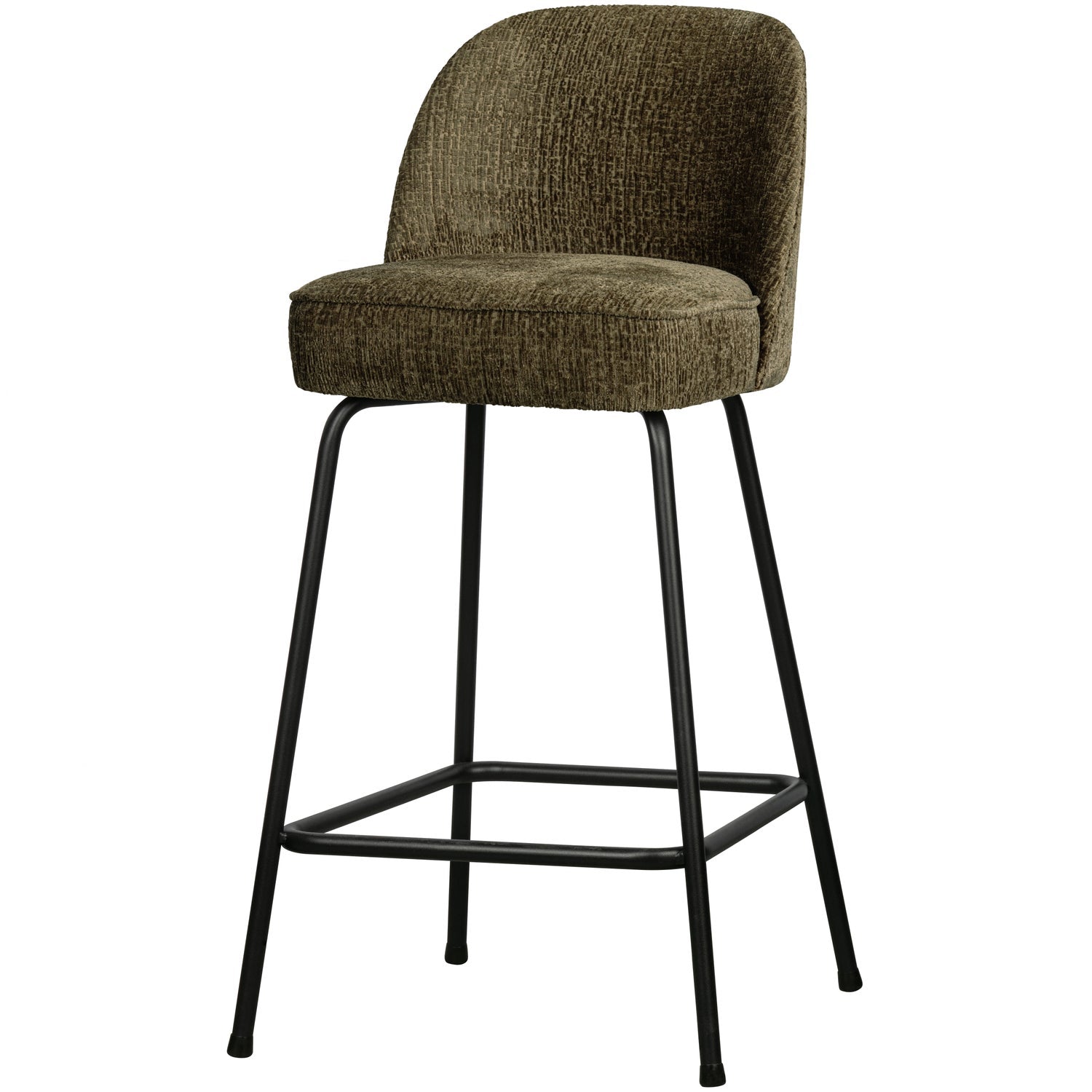 WOOOD scaun bar VOGUE BARSTOOL 65CM STRUCTURE VELVET BONSAI | 100% Pes | Bonsai | 89x50x55 cm