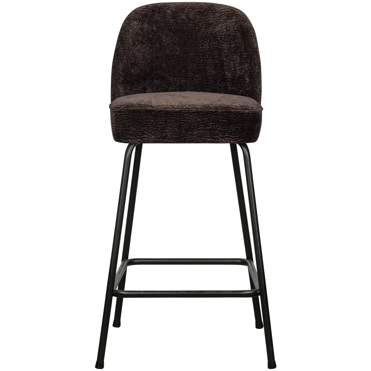 WOOOD scaun bar VOGUE BARSTOOL 65CM 3D CHENILLE DARK | 100% Pes | Maro inchis | 89x50x55 cm