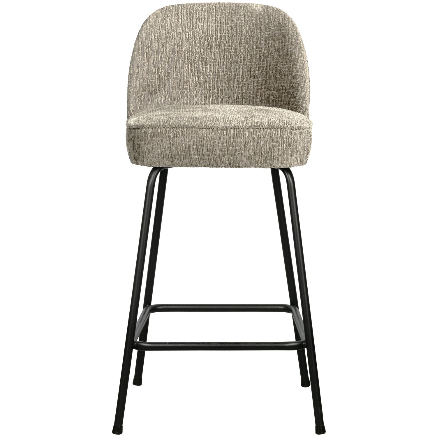 WOOOD scaun bar VOGUE BARSTOOL 65CM STRUCTURE VELVET WHEATFIELD | 100% Pes | Wheatfield | 89x50x55 cm