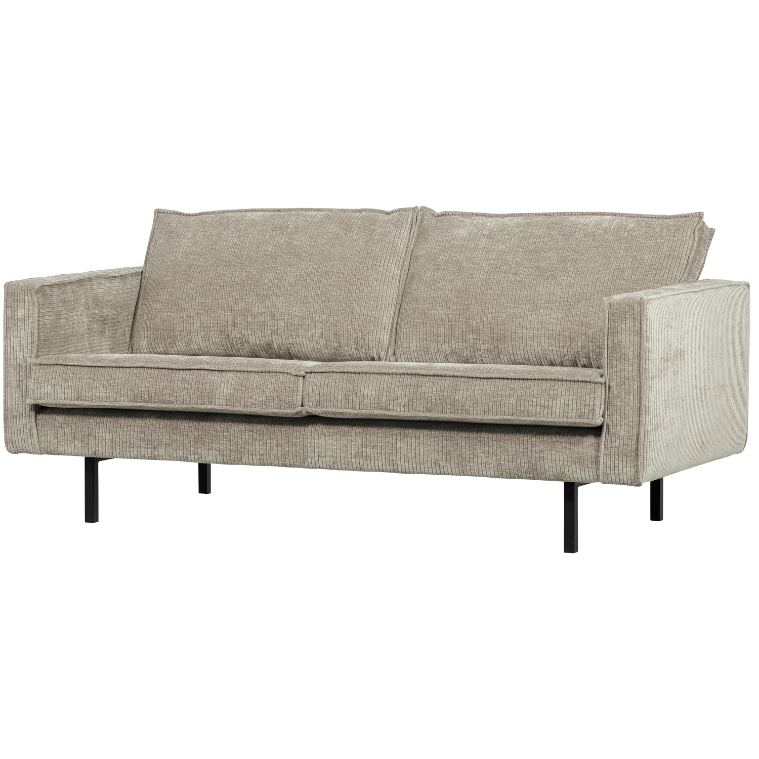 RODEO 2,5-SEATER SOFA RIB FABRIC DARK SAND