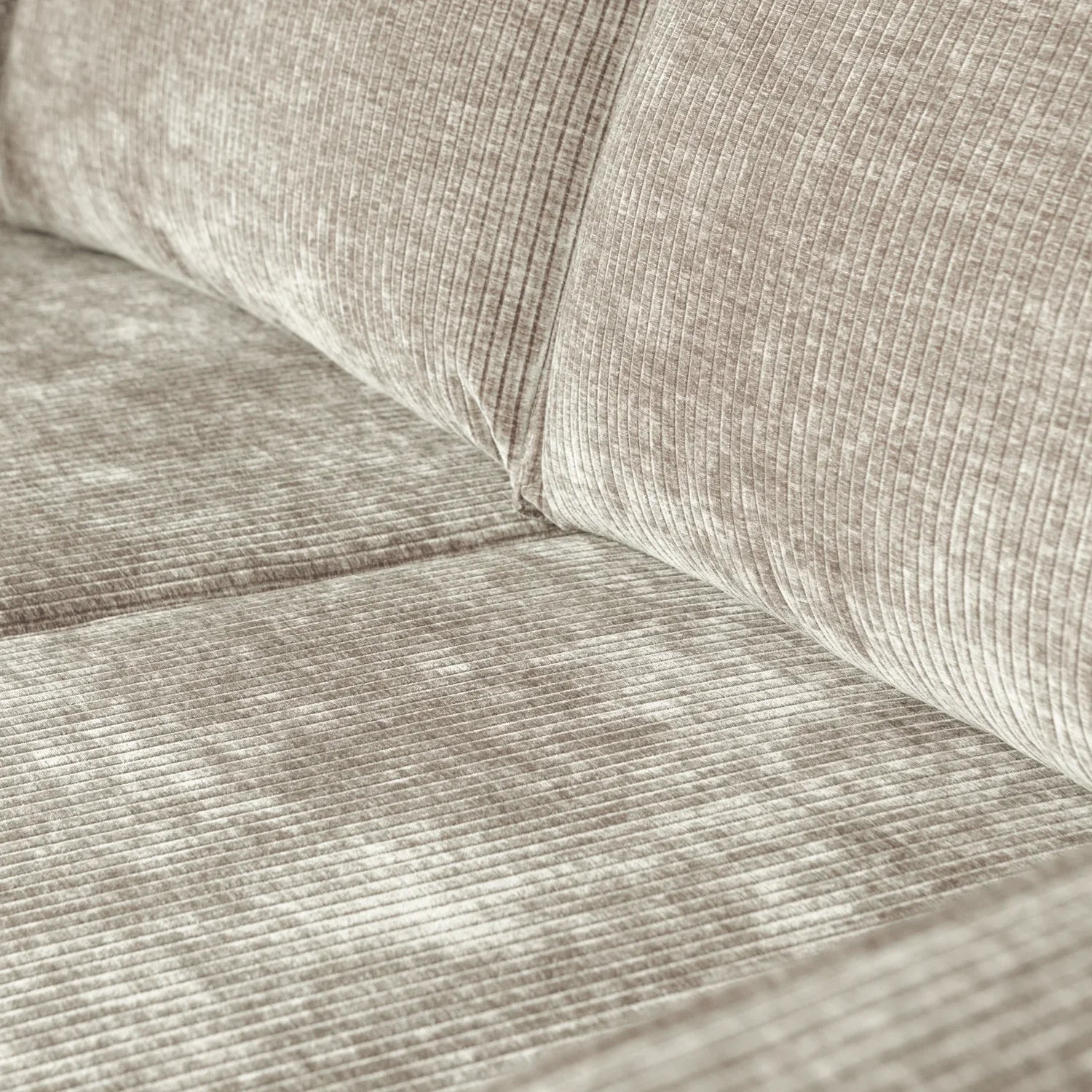 RODEO SOFA 3-SEATER RIB FABRIC DARK SAND