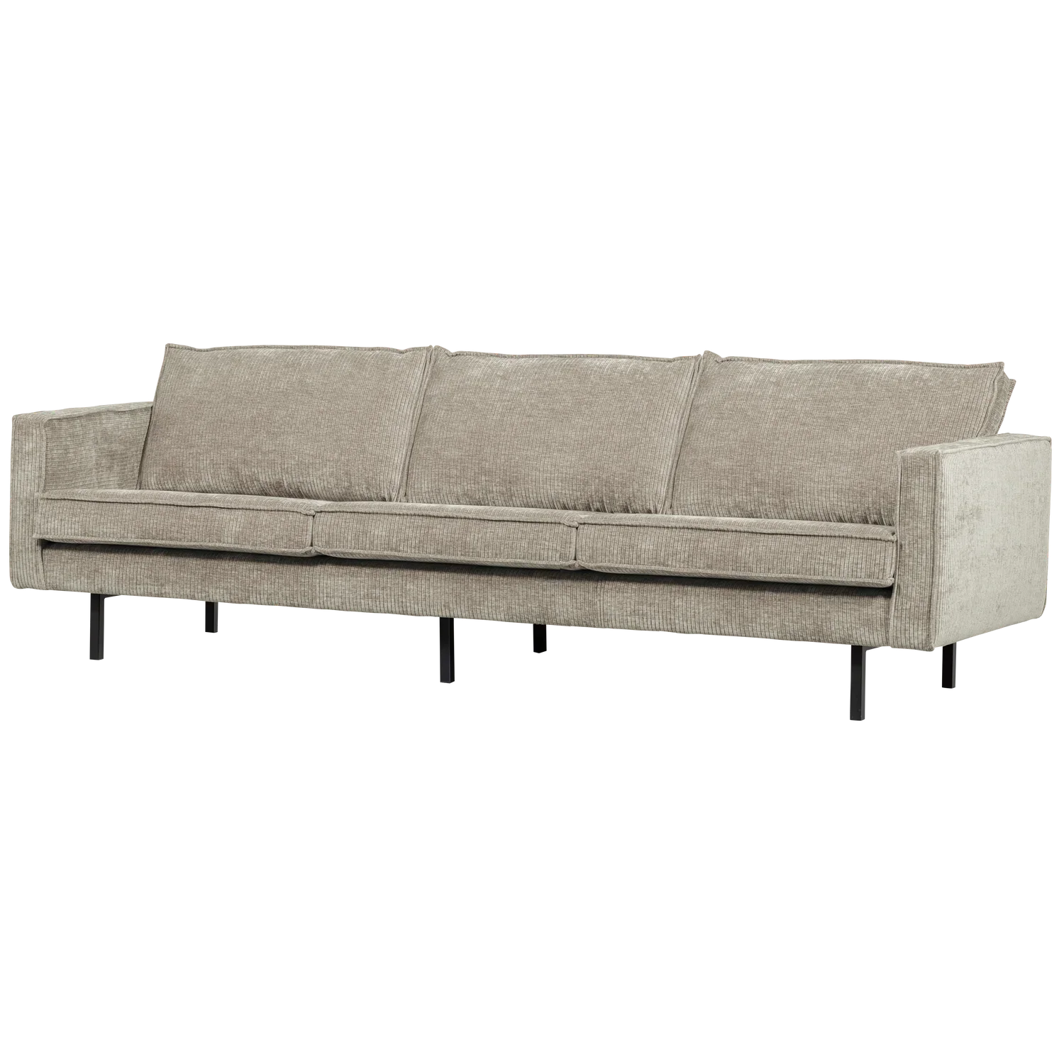 RODEO SOFA 3-SEATER RIB FABRIC DARK SAND