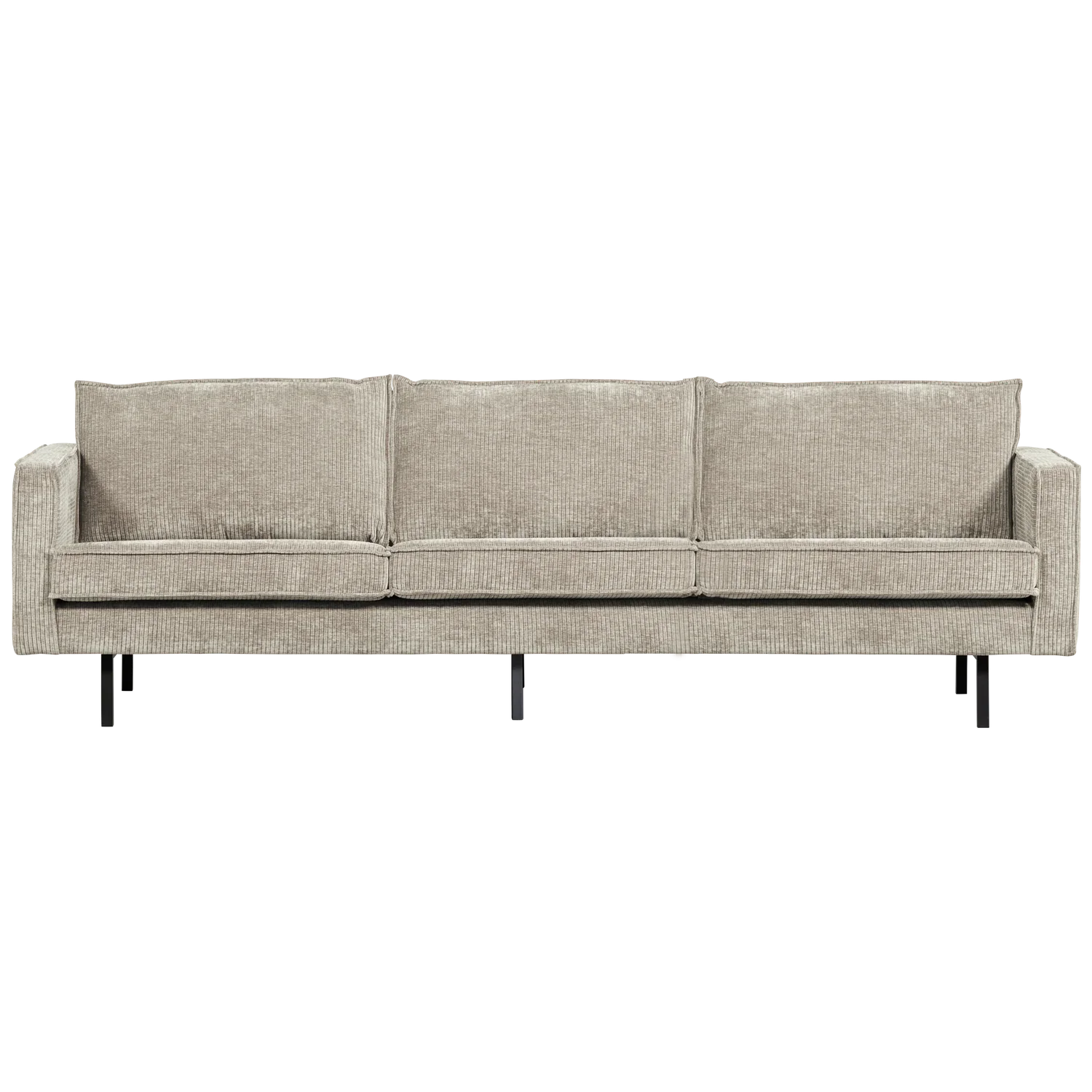 RODEO SOFA 3-SEATER RIB FABRIC DARK SAND