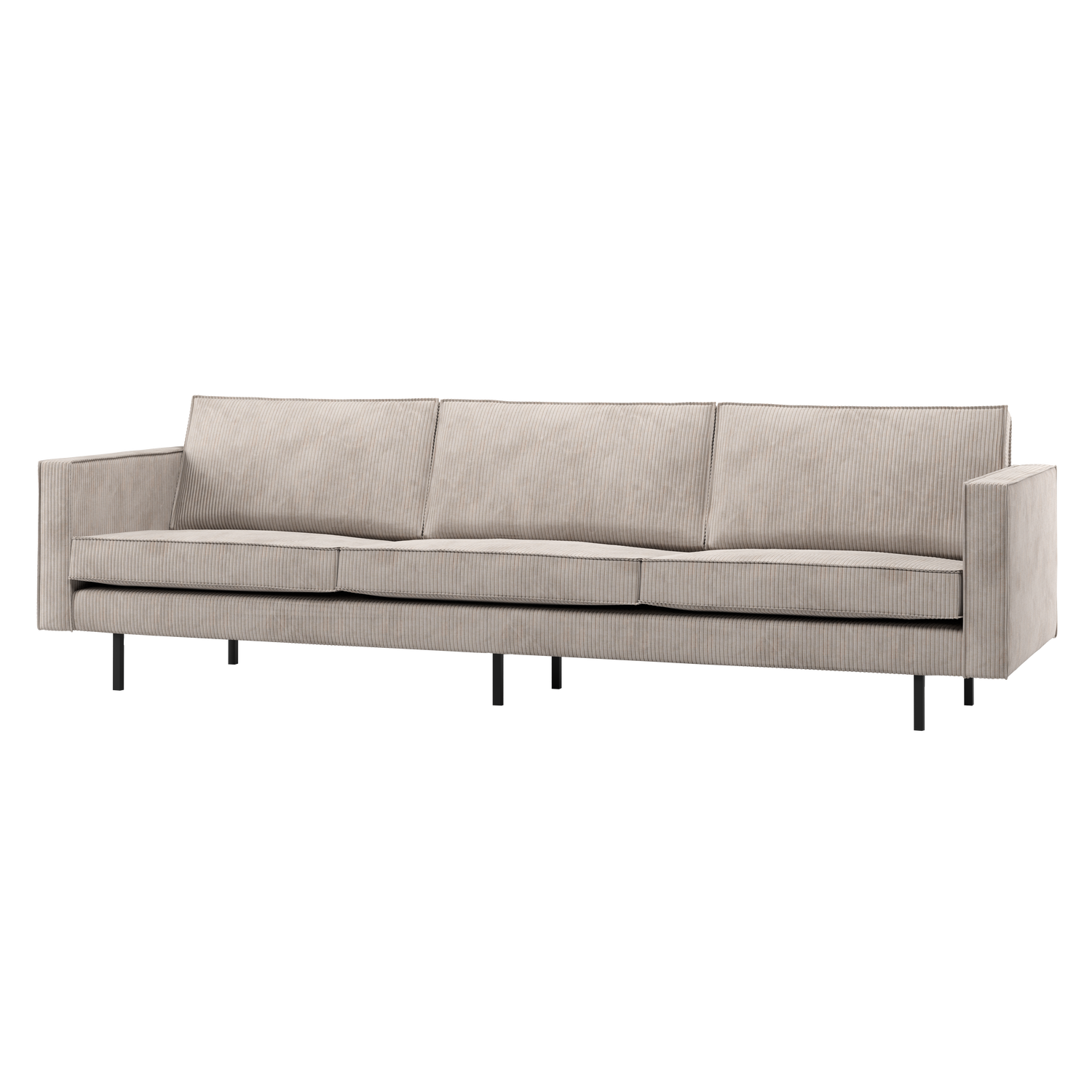 WOOOD canapea 3 locuri RODEO | 100% Pes | Ecru | 85x277x86 cm