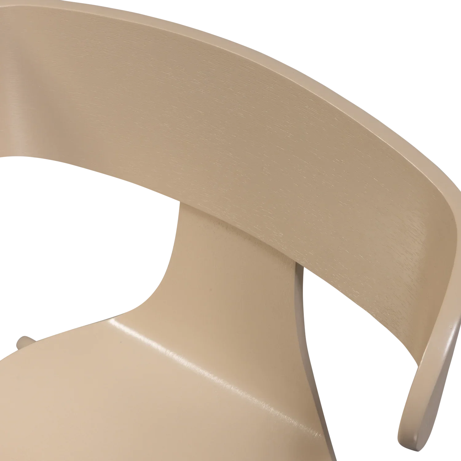 FORM WOODEN CHAIR WITH METAL LEGS SAND