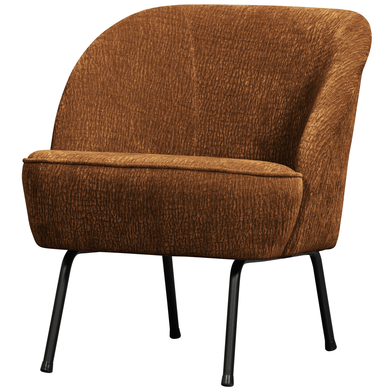 WOOOD fotoliu VOGUE ARMCHAIR 3D CHENILLE MID | 100% Pes | Maro | 69x57x70 cm
