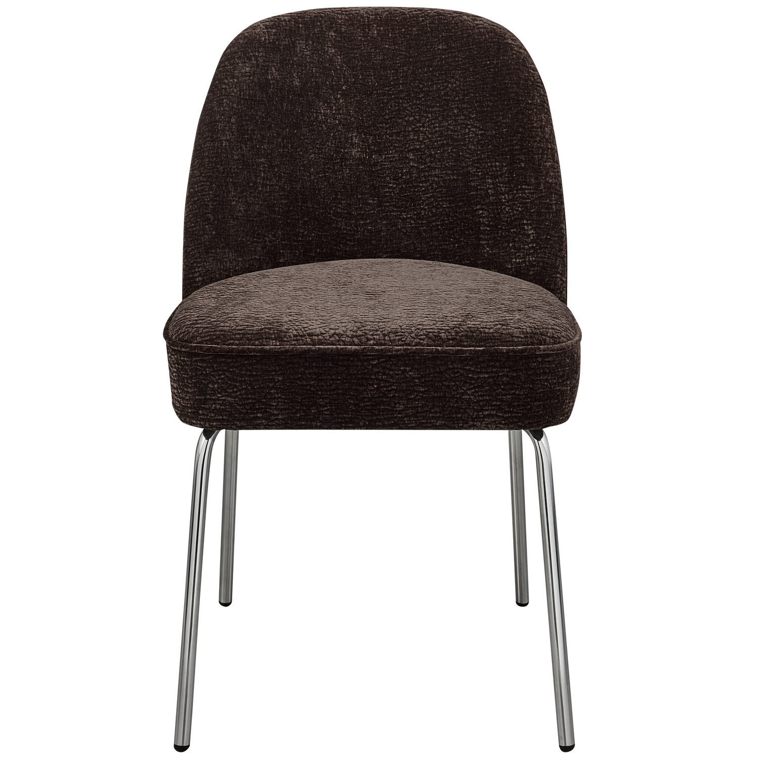 WOOOD scaun dining VOGUE | 100% Pes | Maro inchis | 83x50x57 cm