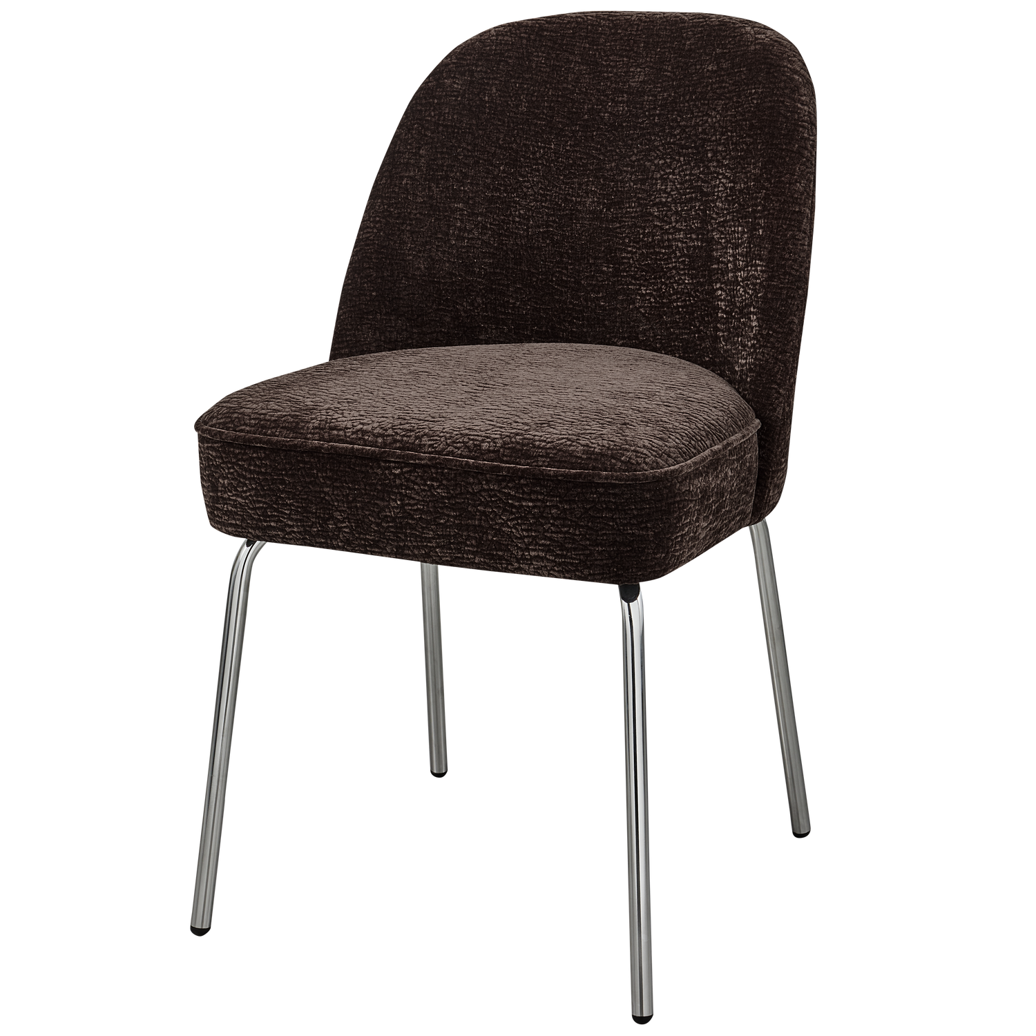 WOOOD scaun dining VOGUE | 100% Pes | Maro inchis | 83x50x57 cm