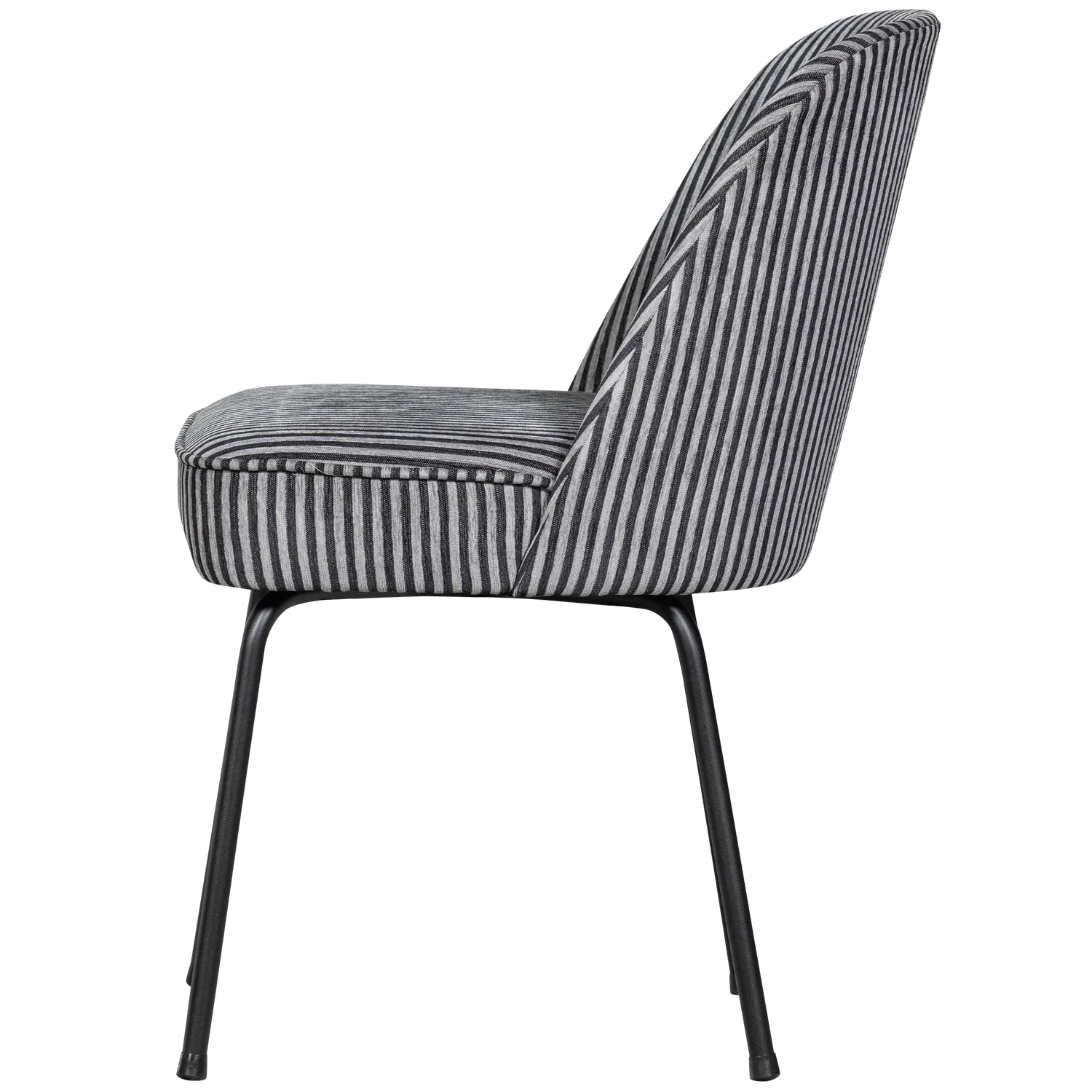 VOGUE DINING CHAIR STRIPE BLACK/GREY