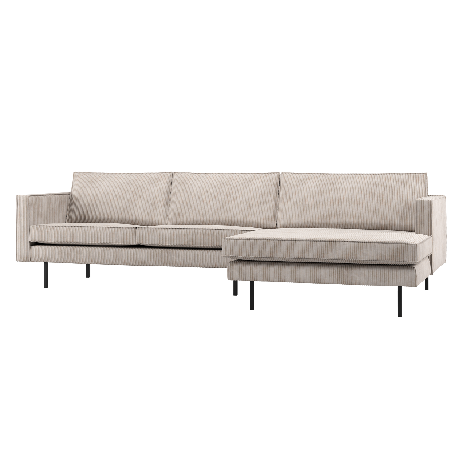 WOOOD canapea mare RODEO CHAISE LONGUE | 100% Pes | Ecru | 85x300x155 cm