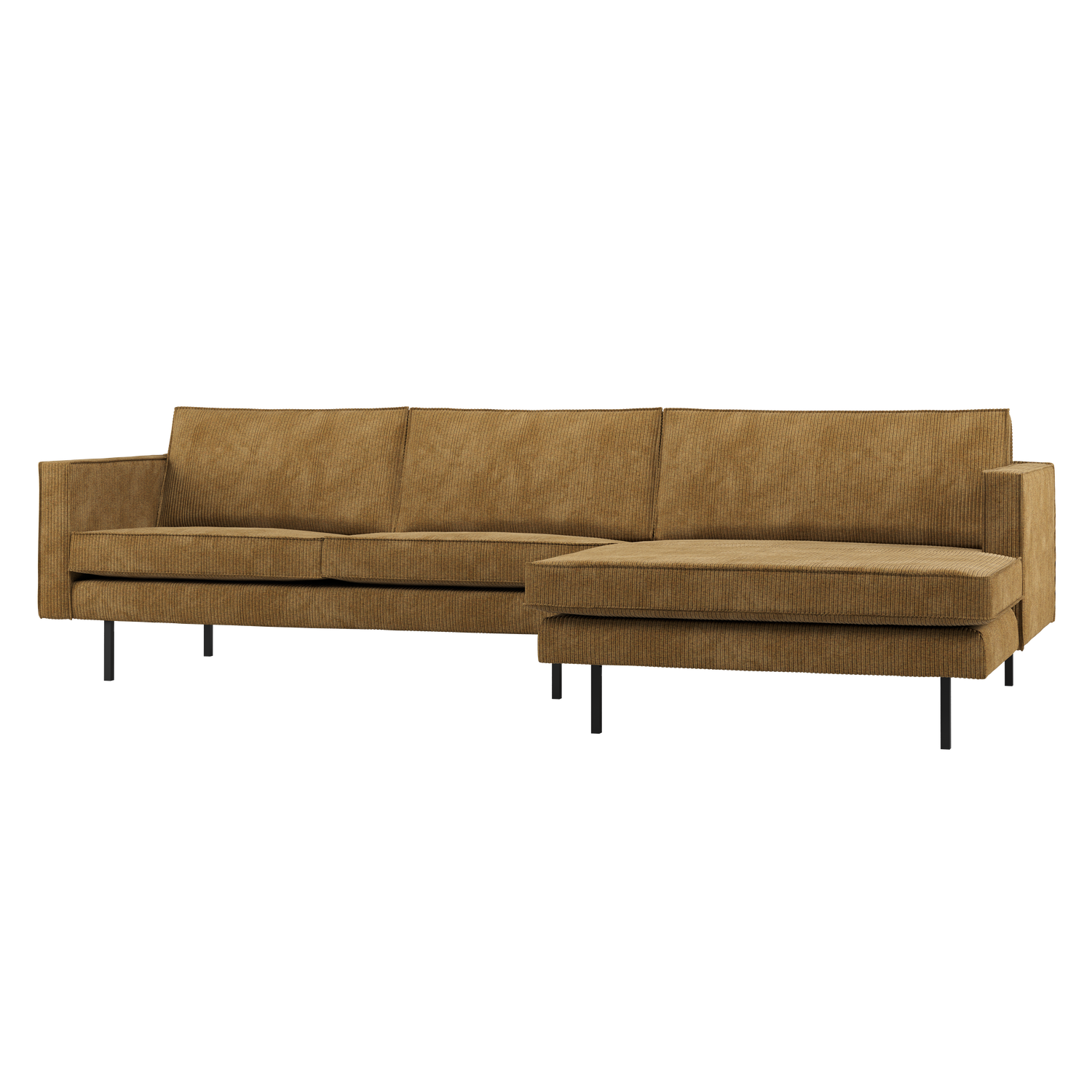 WOOOD canapea mare RODEO CHAISE LONGUE | 100% Pes | Galben | 85x300x155 cm