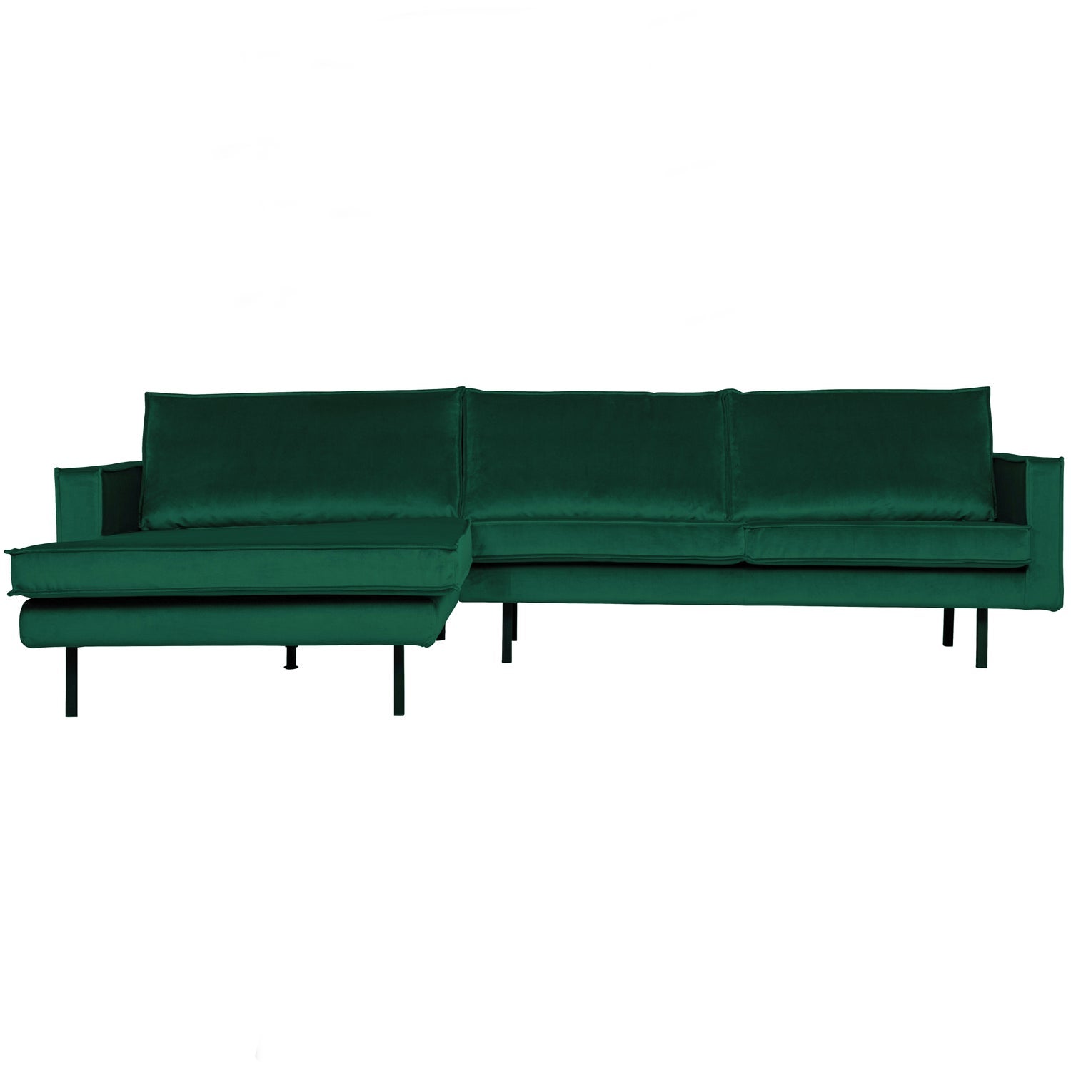 WOOOD canapea colt RODEO | poliester | Verde | 85x300x155 cm