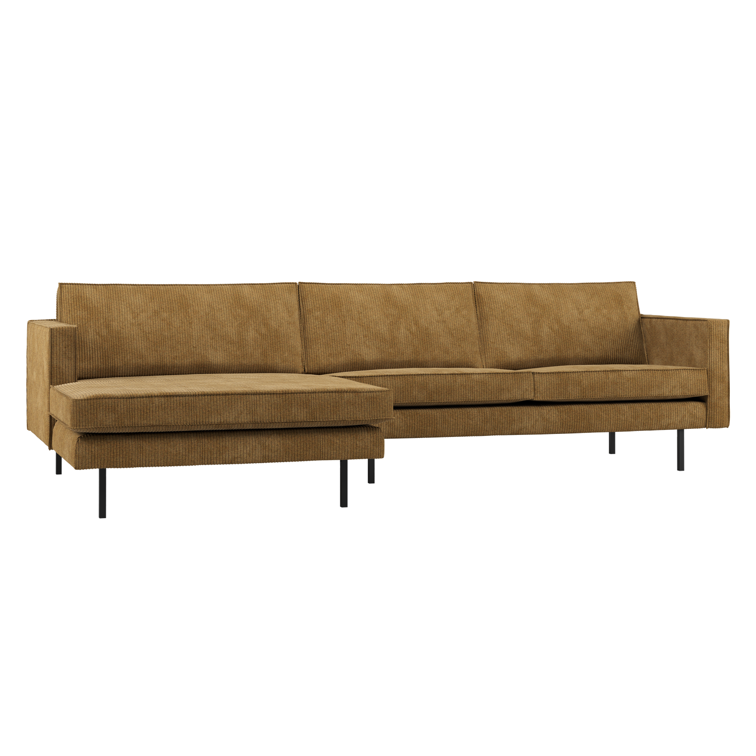 WOOOD canapea mare RODEO CHAISE LONGUE | 100% Pes | Galben | 85x300x155 cm