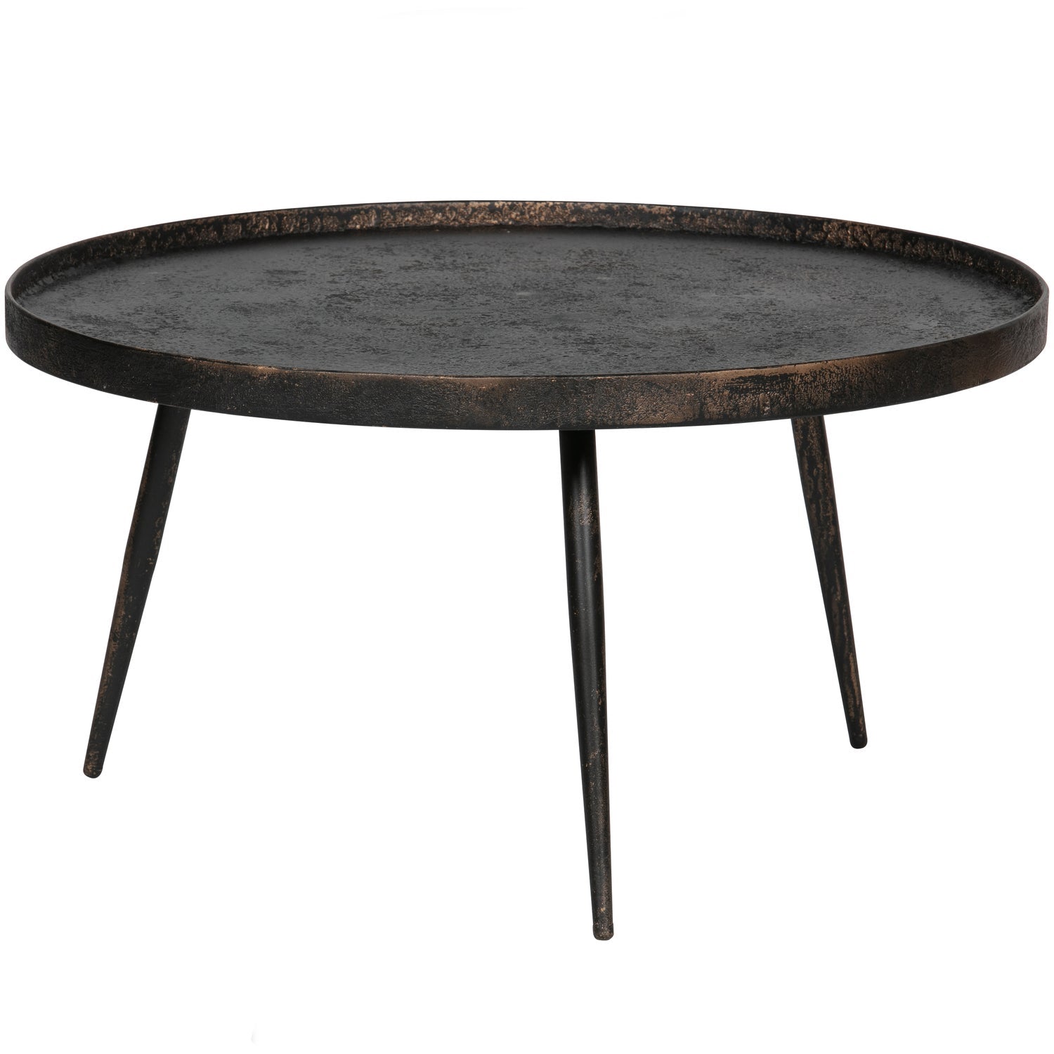 WOOOD masuta laterala BOUNDS SIDETABLE XL WOOD/METAL ANTIQUE | Metal | Auriu | 37x76x76 cm