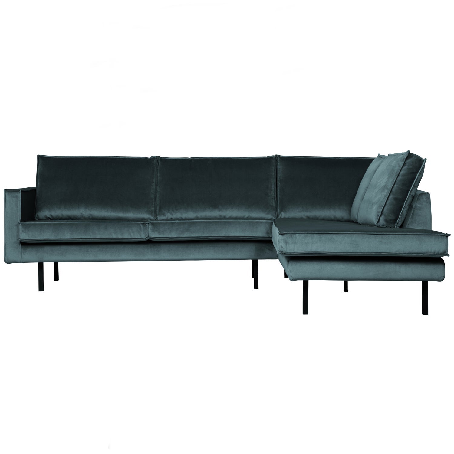 WOOOD canapea colt RODEO | 100% Pes | Turcoaz | 85x266x213 cm