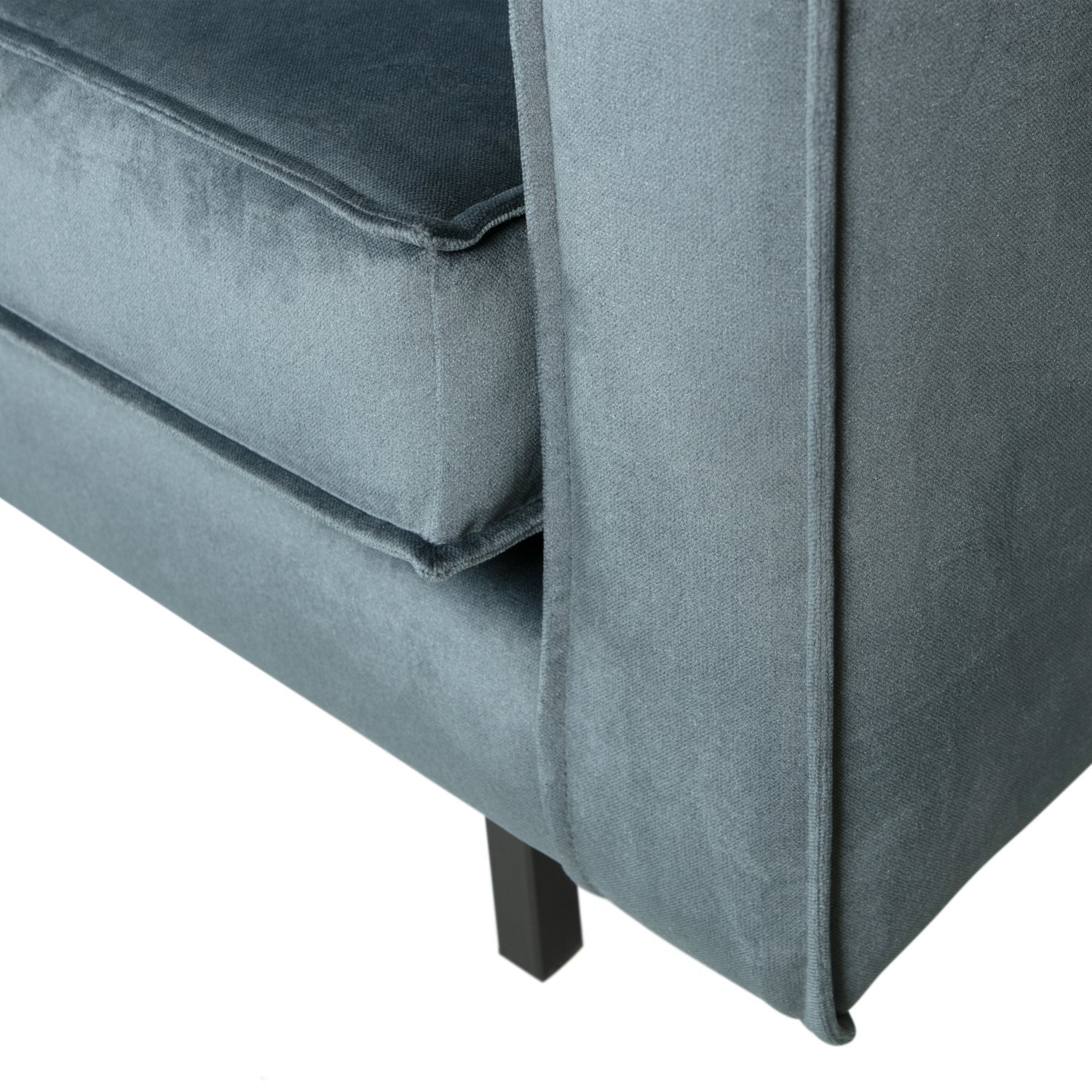 WOOOD canapea colt RODEO | 100% Pes | Turcoaz | 85x266x213 cm