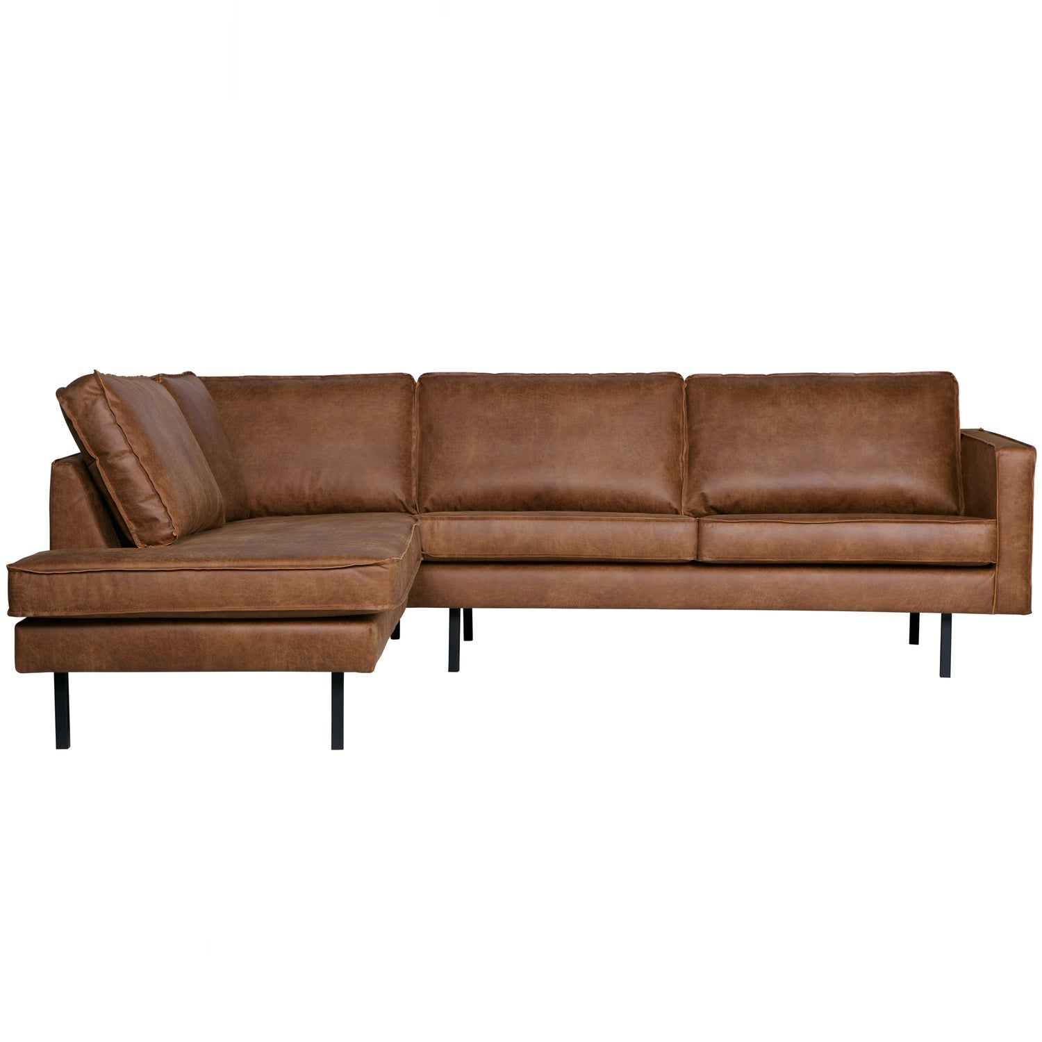 WOOOD canapea colt RODEO | Piele | Coniac | 85x266x213 cm