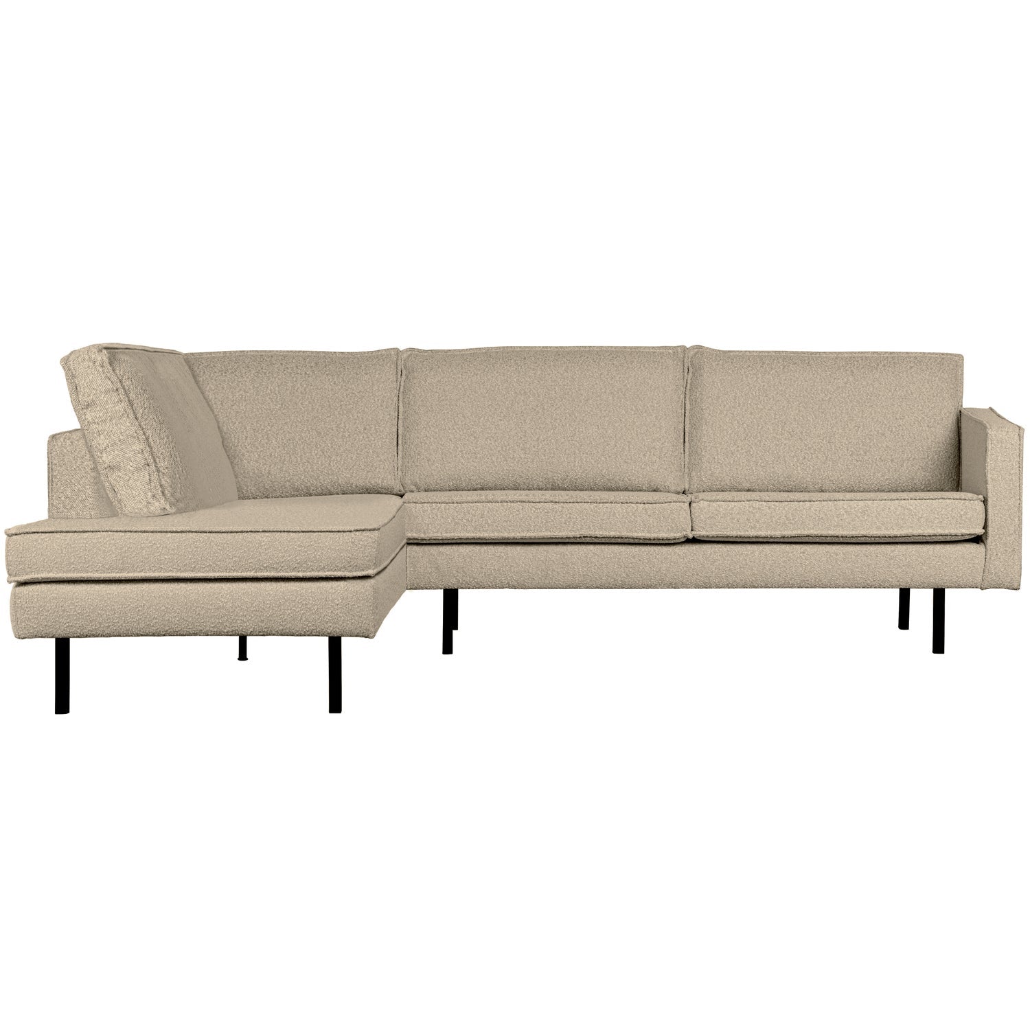 WOOOD canapea colt RODEO | poliester | Bej | 85x266x213 cm