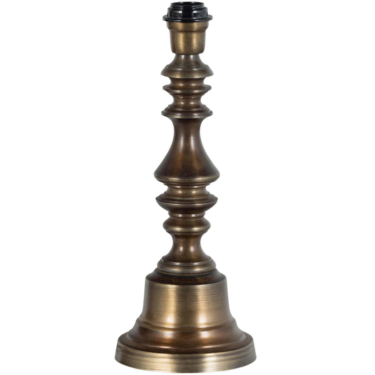 OHM TABLE LAMP BASE ANTIQUE BRASS