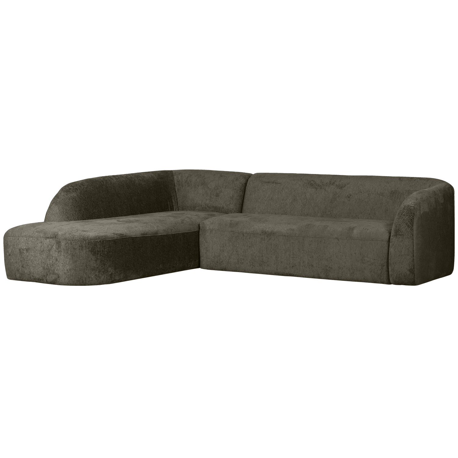 WOOOD canapea colt SLOPING | 100% Pes | Frost | 77x274x225 cm