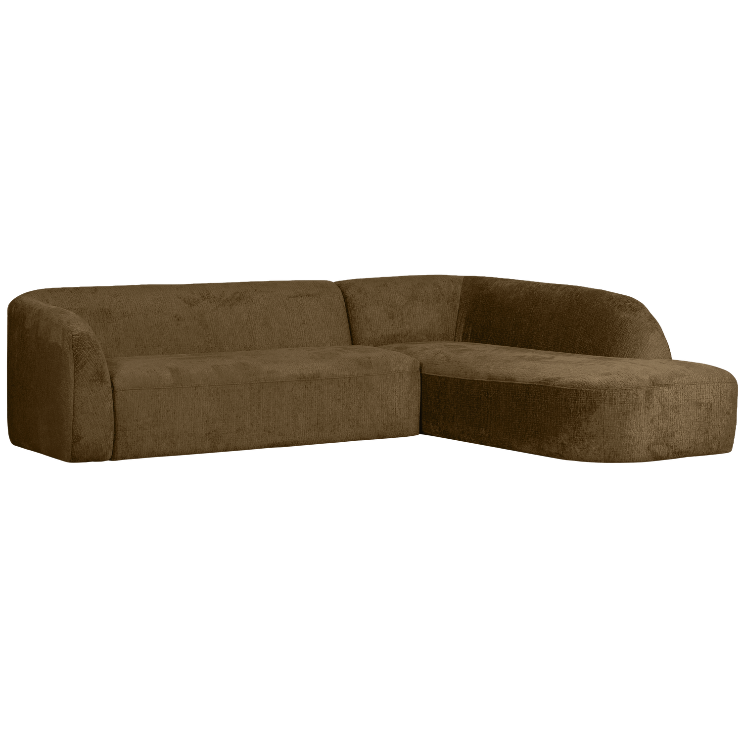 WOOOD canapea colt SLOPING | 100% Pes | Brass | 77x274x225 cm
