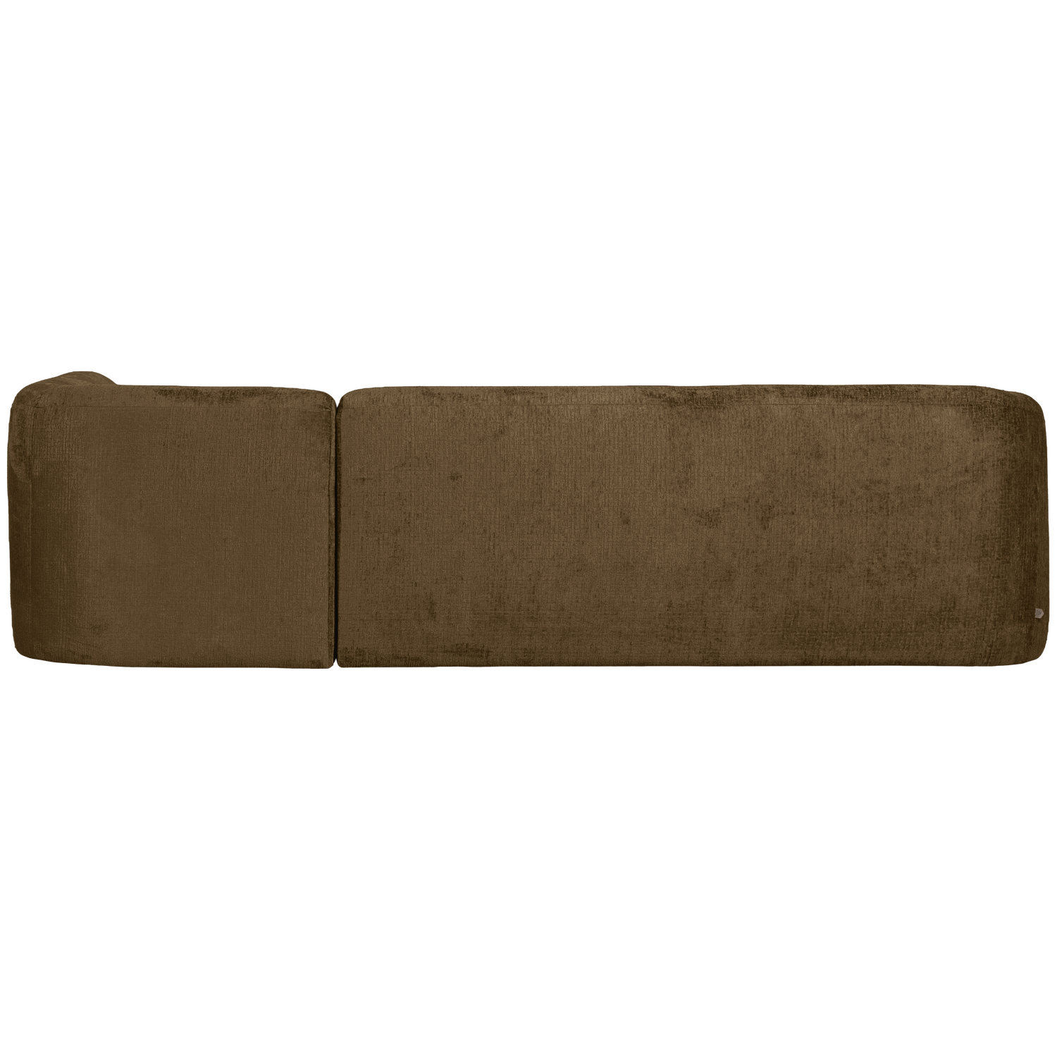 WOOOD canapea colt SLOPING | 100% Pes | Brass | 77x274x225 cm