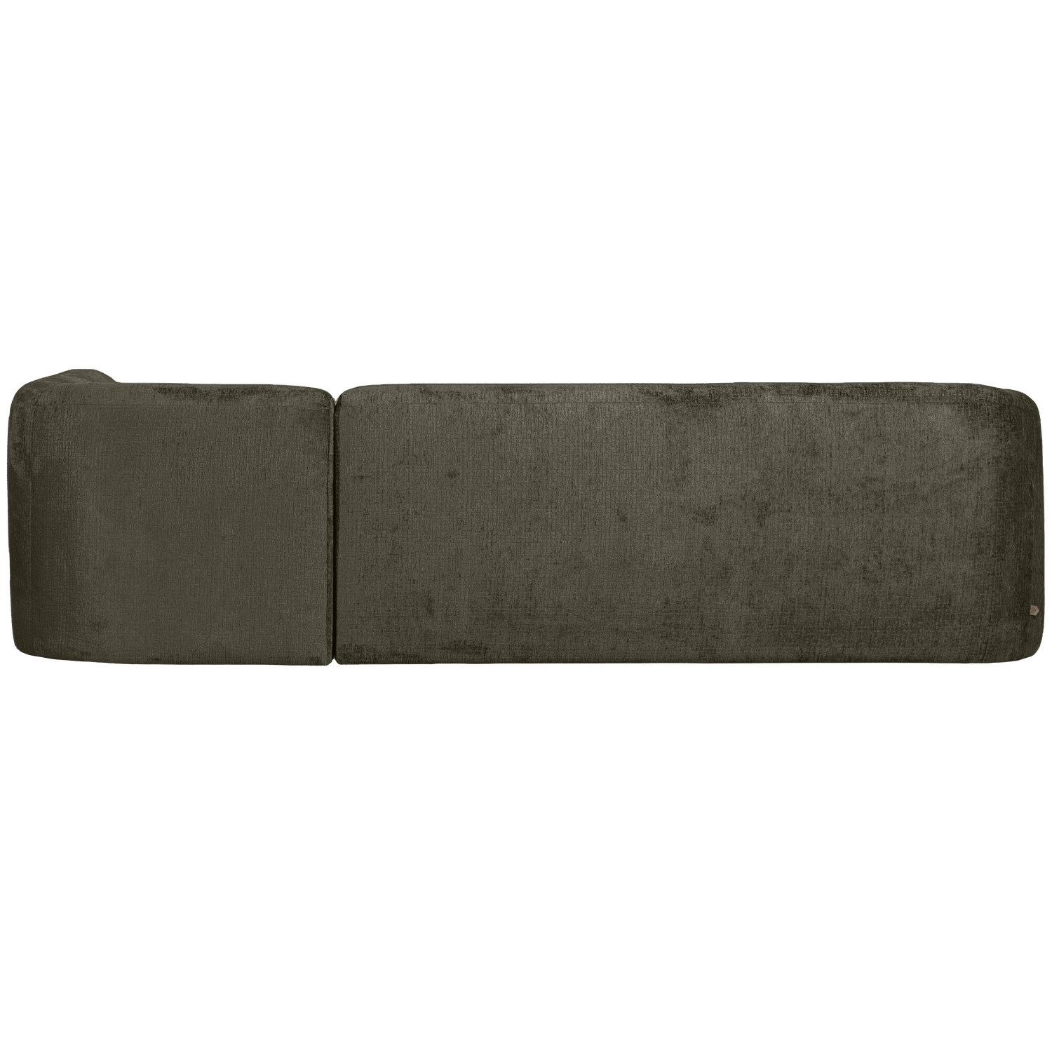 WOOOD canapea colt SLOPING | 100% Pes | Frost | 77x274x225 cm