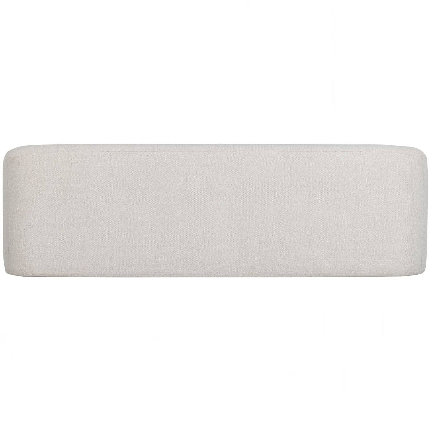 WOOOD canapea 3 locuri SLOPING | 100% Pes | Pearl Melange | 77x240x87 cm