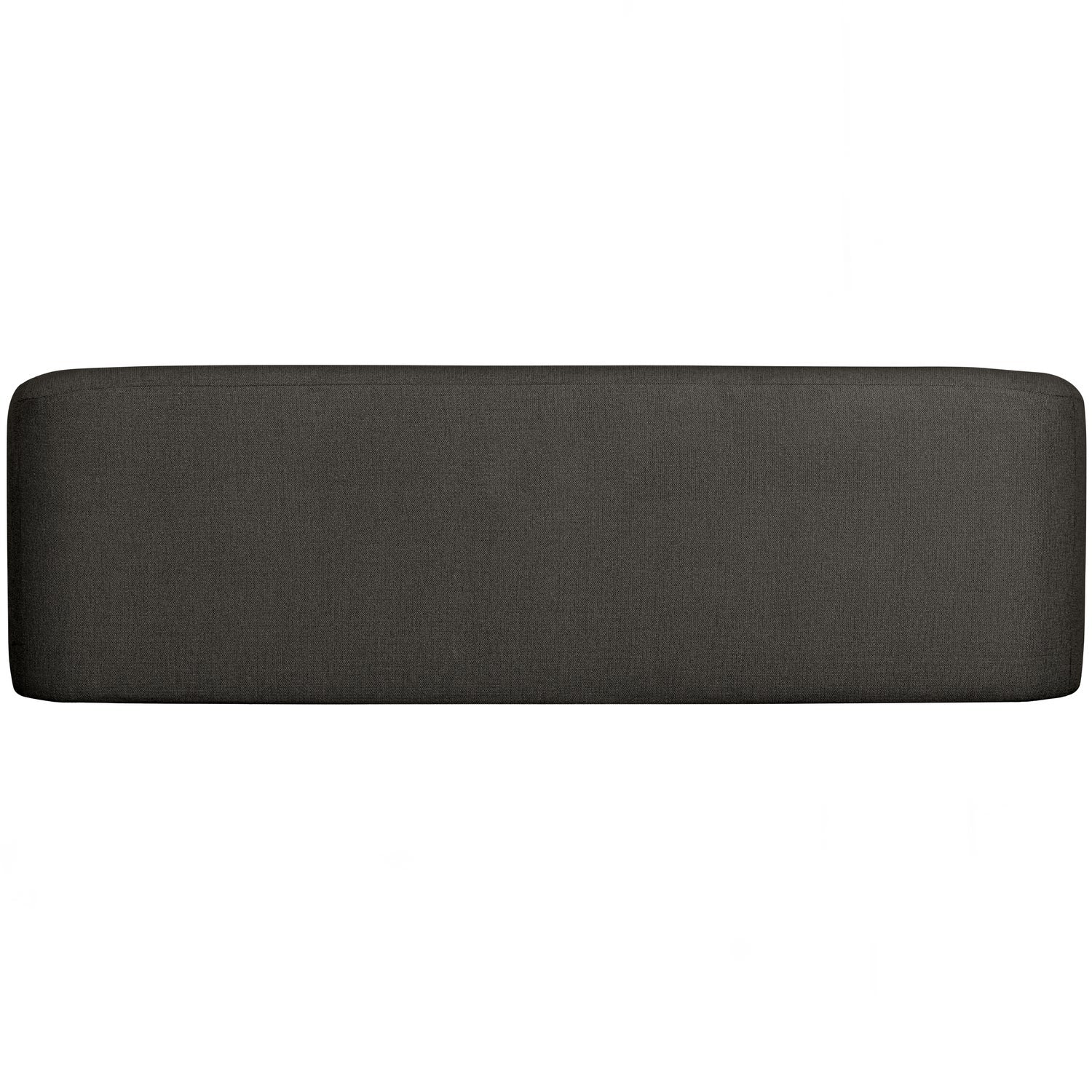 WOOOD canapea 3 locuri SLOPING | 100% Pes | Negru | 77x240x87 cm